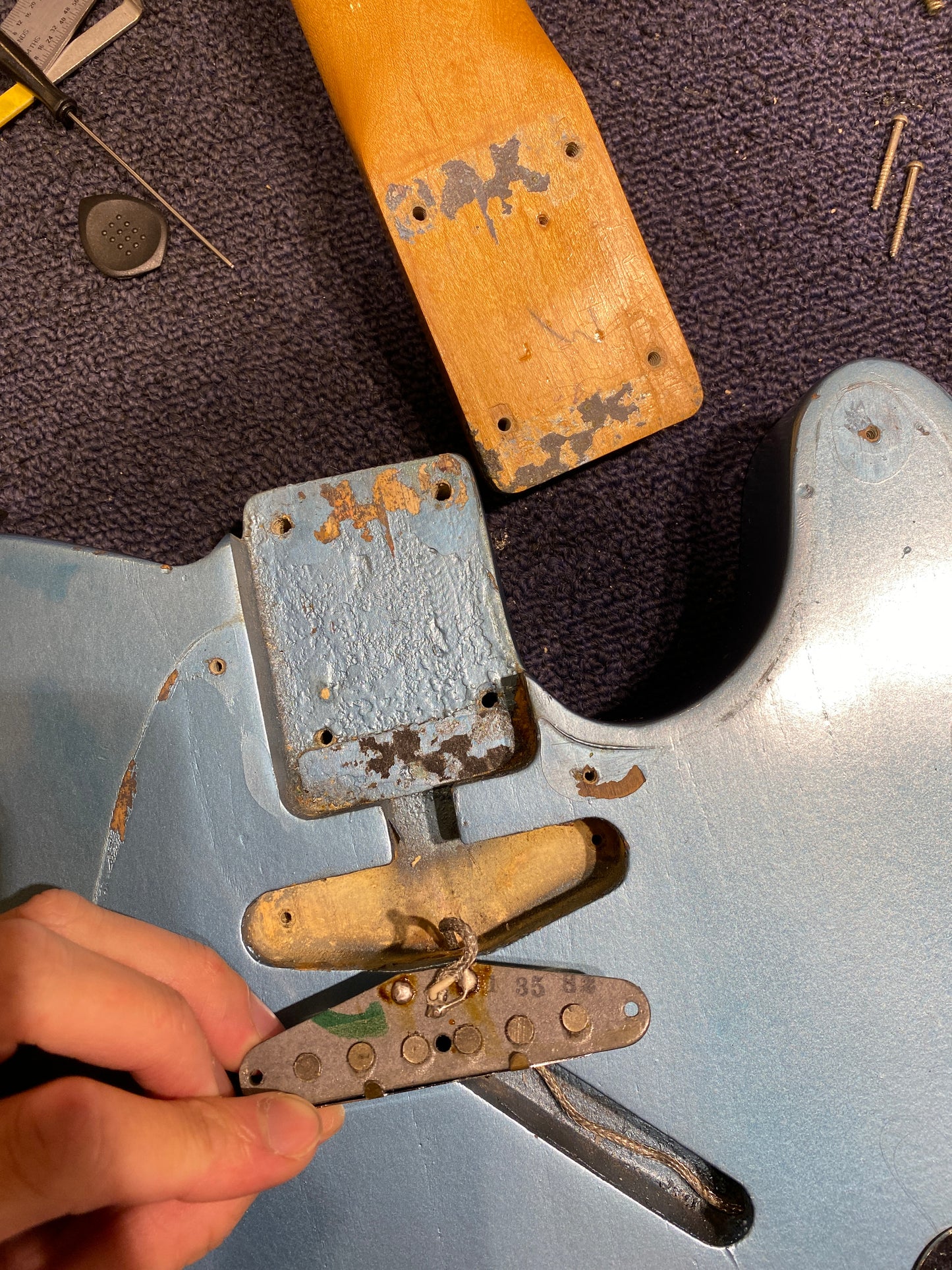 Fender Telecaster Blue Refin 1967 Electric Guitars