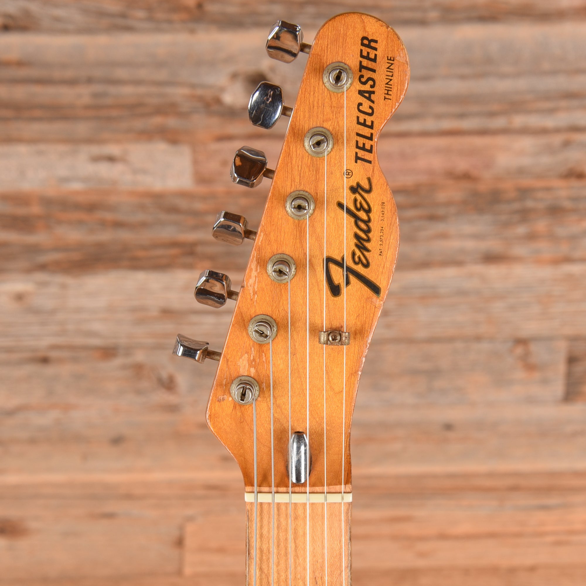 Fender Telecaster Thinline Transparent Black Refin 1972 Electric Guitars