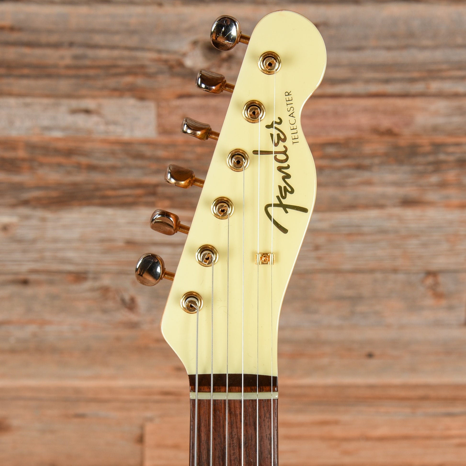 Fender TLG Gold Telecaster MIJ White Electric Guitars