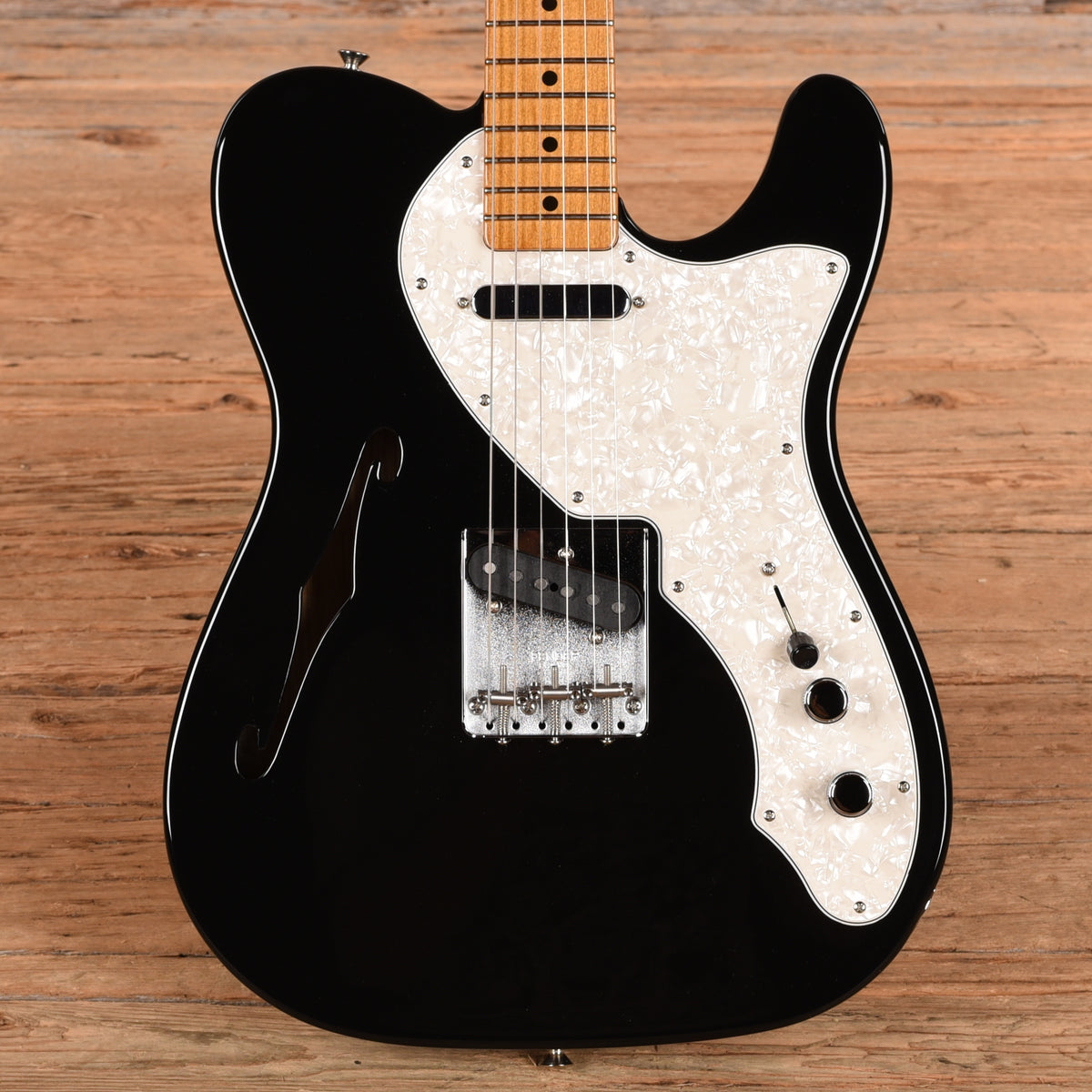 Fender Vintera II 60s Telecaster Thinline Black 2025 Electric Guitars