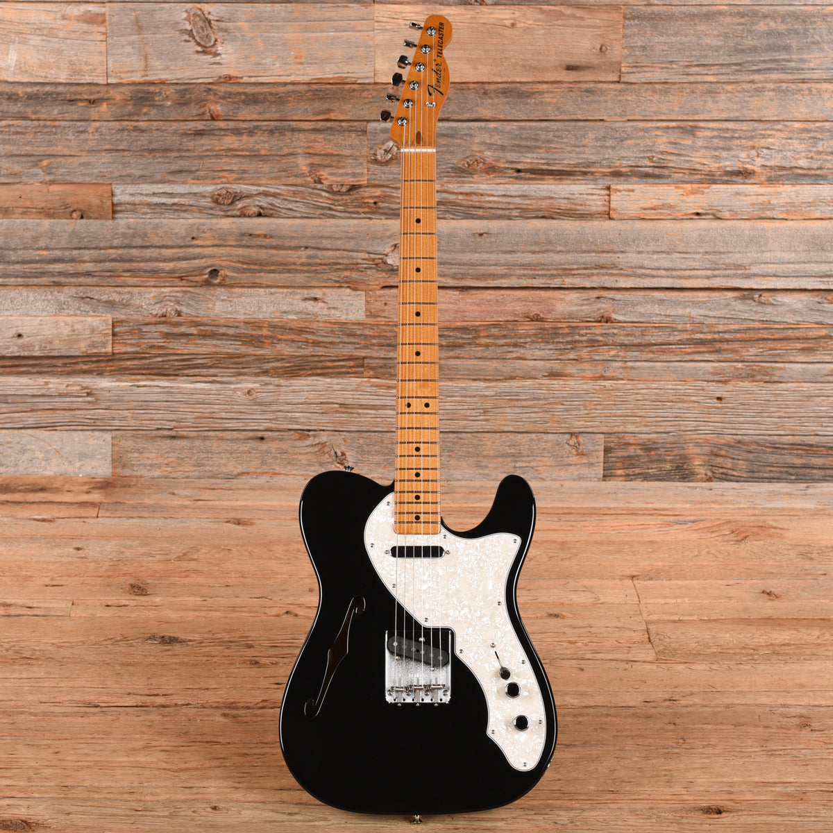 Fender Vintera II 60s Telecaster Thinline Black 2025 Electric Guitars