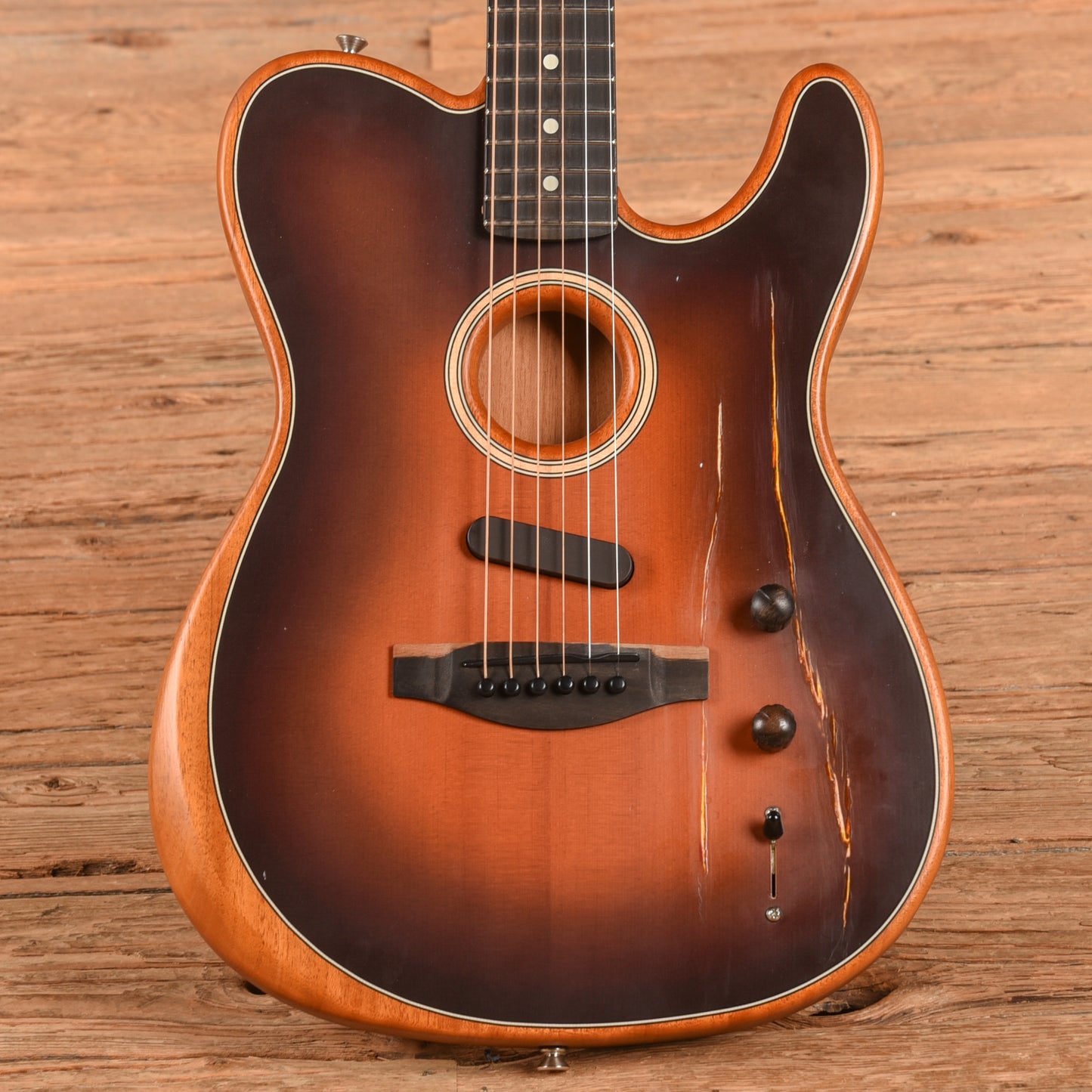 Fender American Acoustasonic Telecaster Sunburst 2020 Electric Guitars / Hollow Body