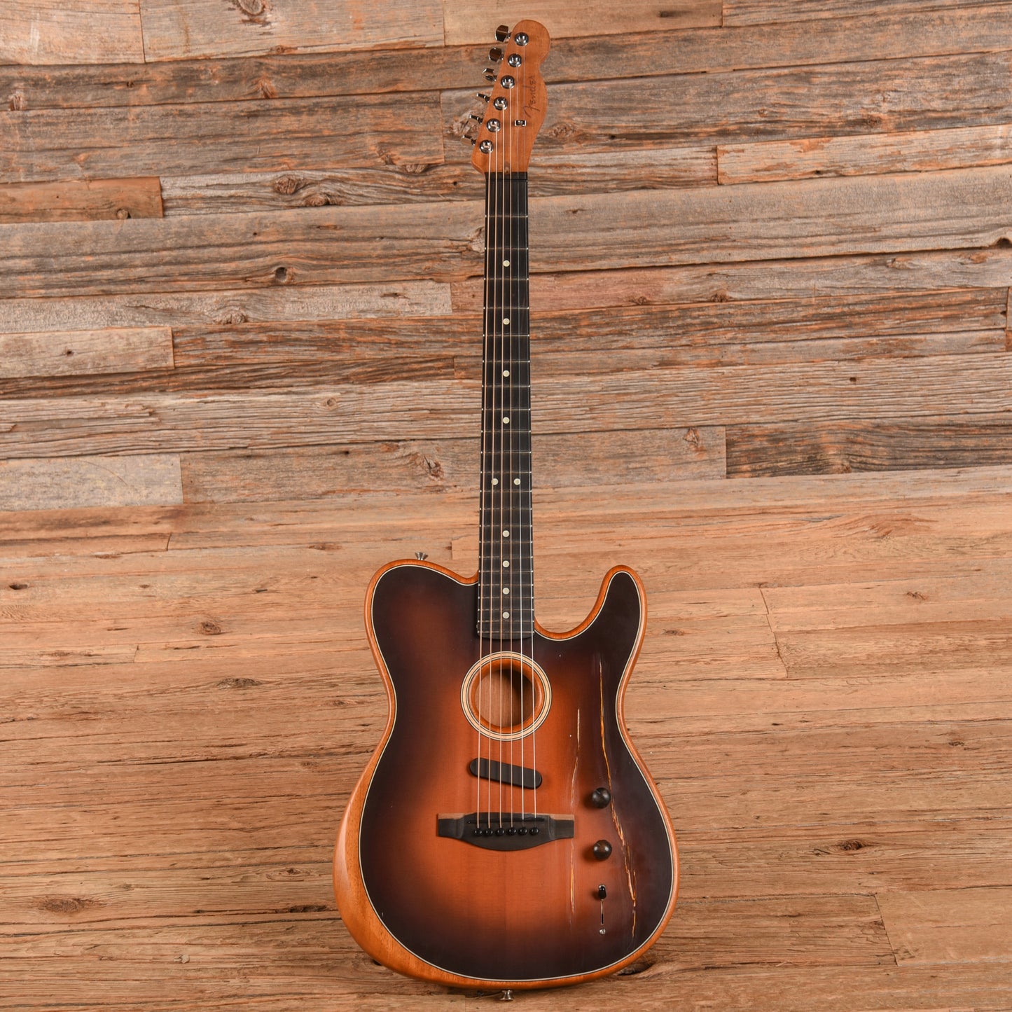 Fender American Acoustasonic Telecaster Sunburst 2020 Electric Guitars / Hollow Body