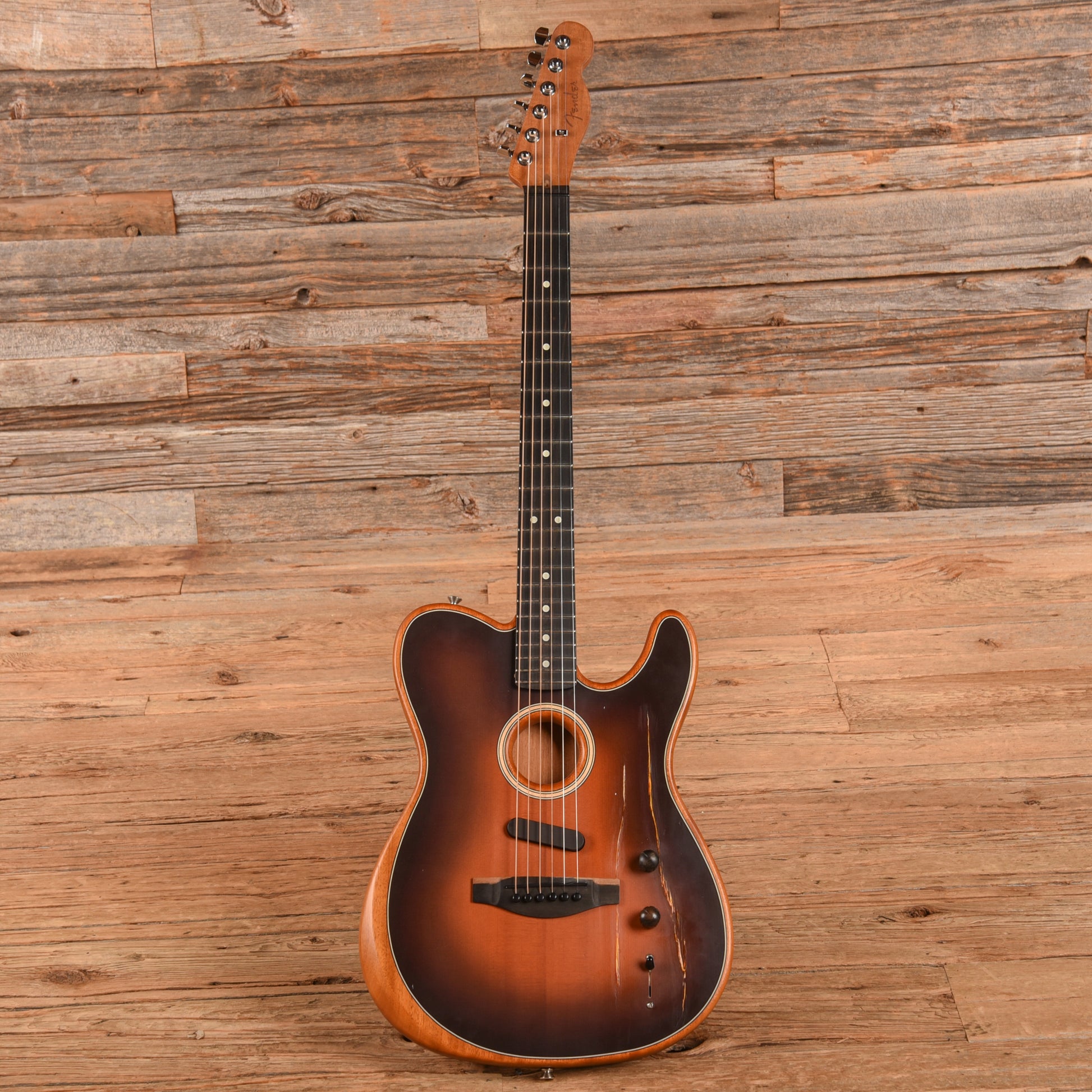 Fender American Acoustasonic Telecaster Sunburst 2020 Electric Guitars / Hollow Body