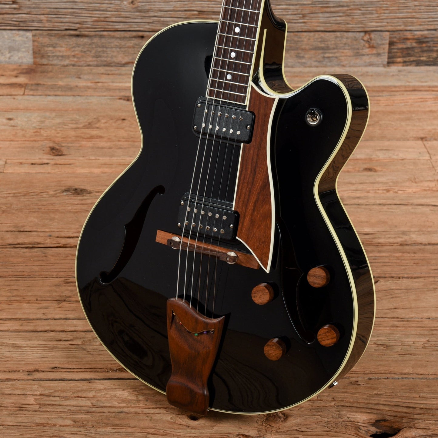 Fender D'Aquisto Standard Black 1985 Electric Guitars / Hollow Body