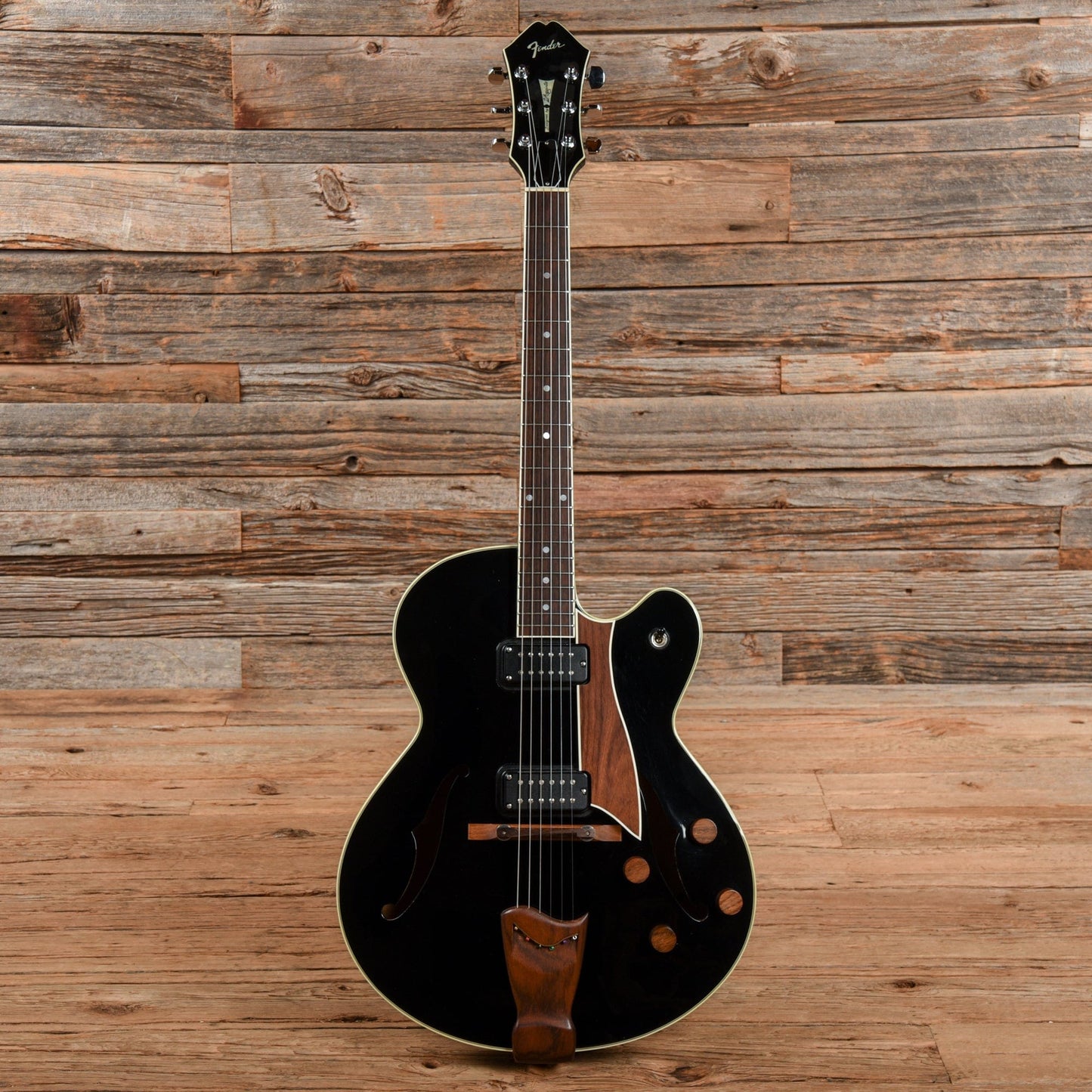 Fender D'Aquisto Standard Black 1985 Electric Guitars / Hollow Body