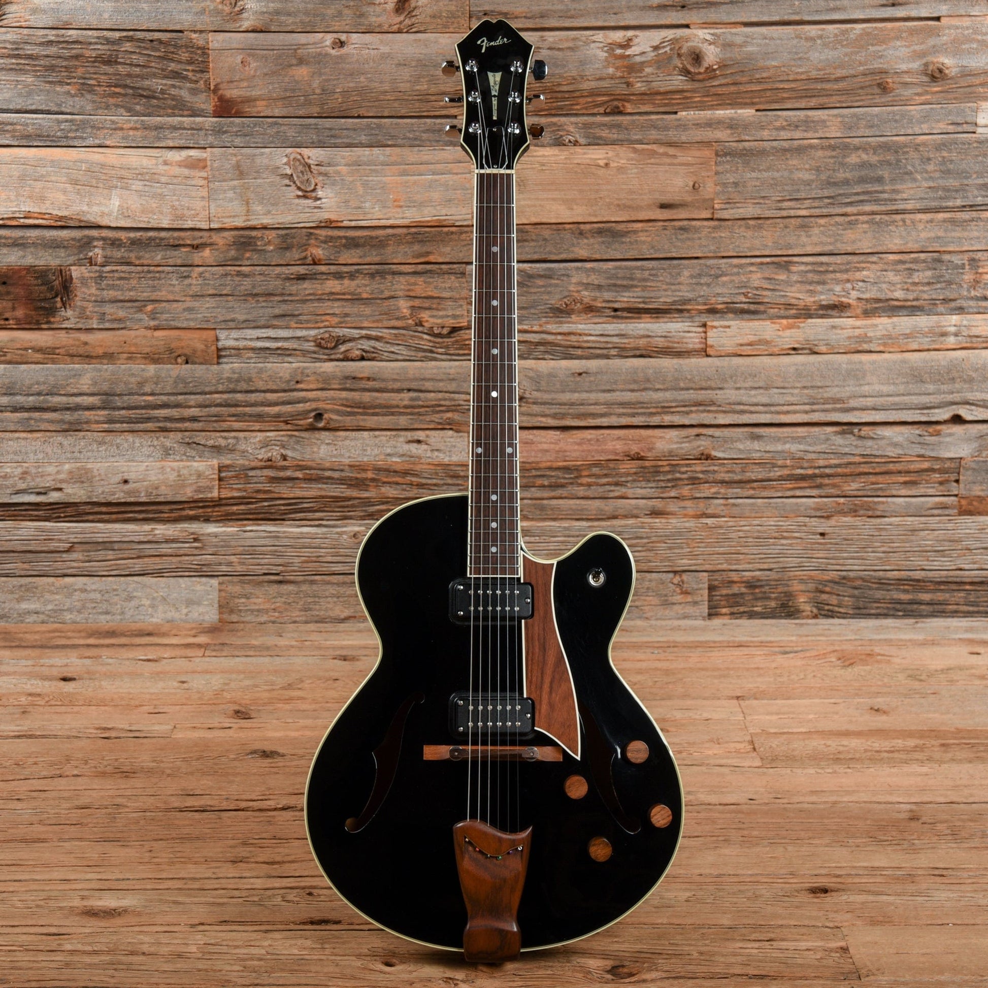 Fender D'Aquisto Standard Black 1985 Electric Guitars / Hollow Body