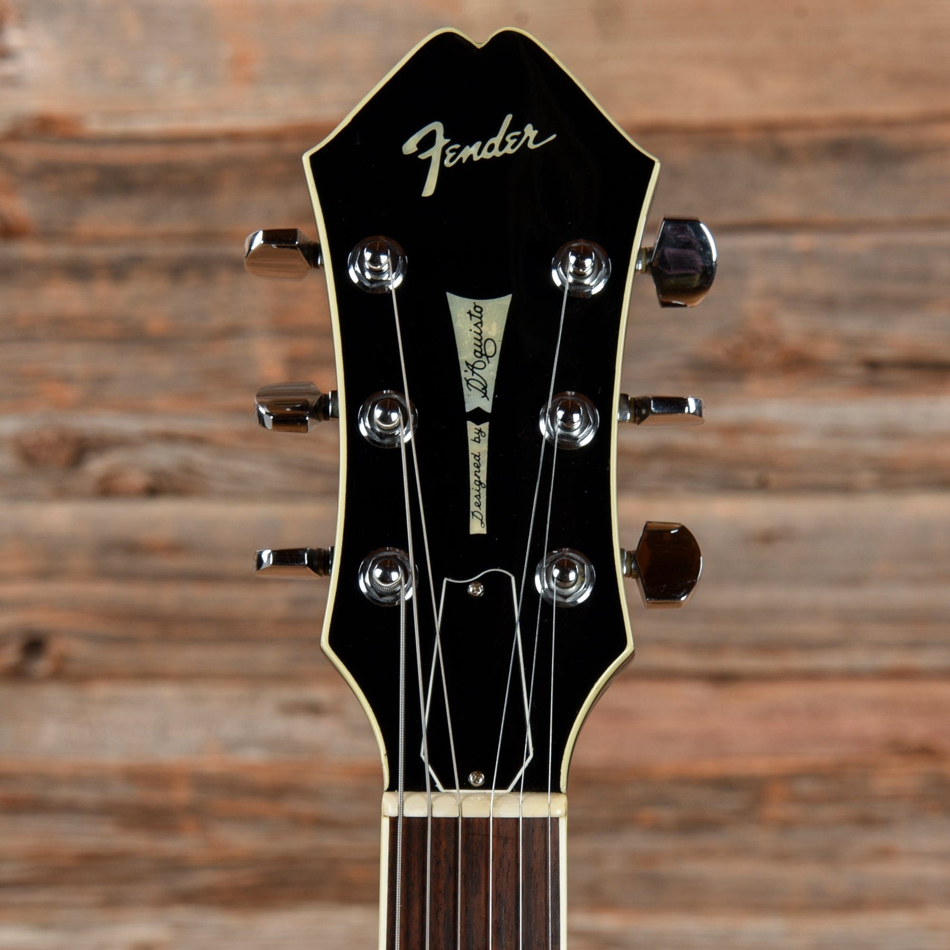 Fender D'Aquisto Standard Black 1985 Electric Guitars / Hollow Body