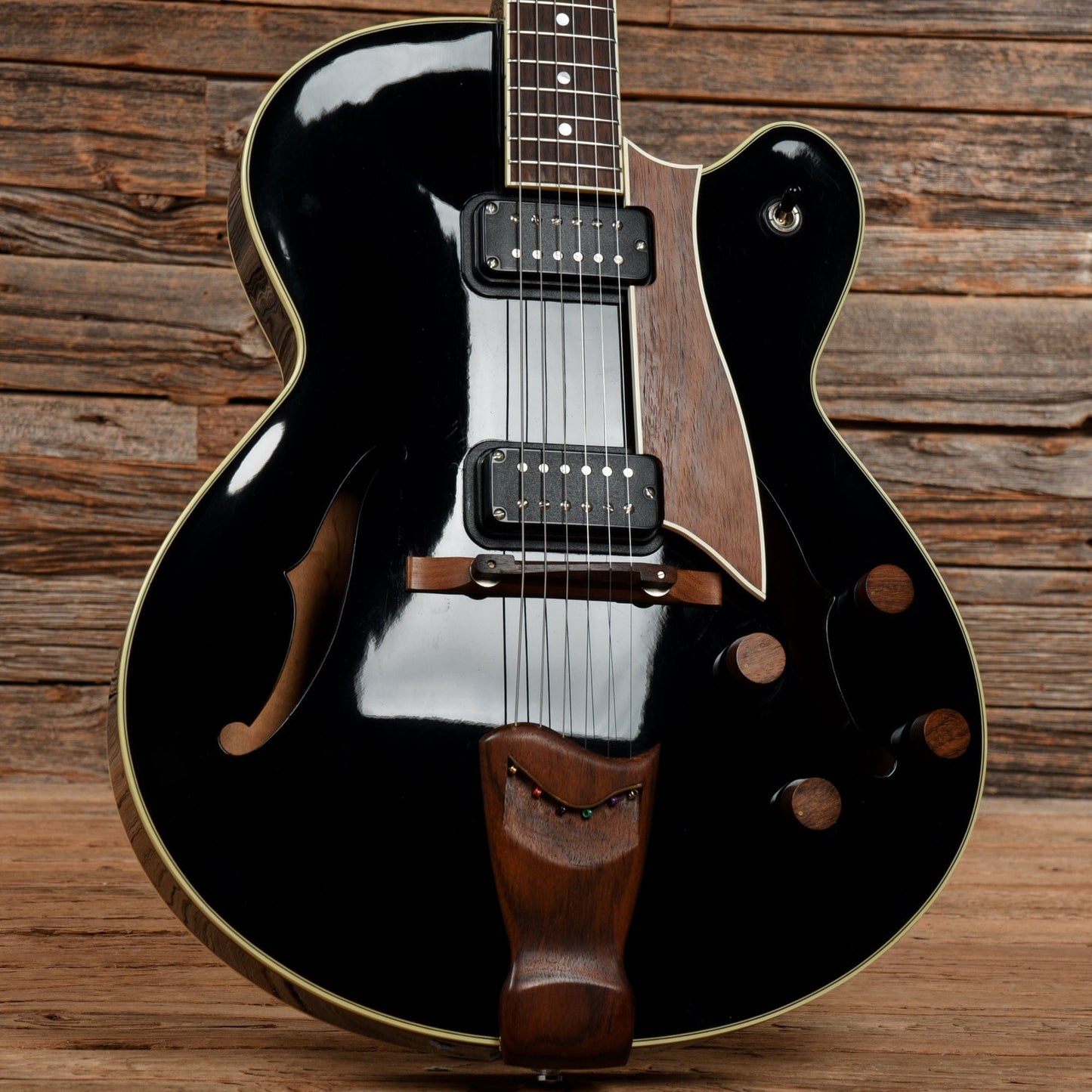 Fender D'Aquisto Standard Black 1985 Electric Guitars / Hollow Body