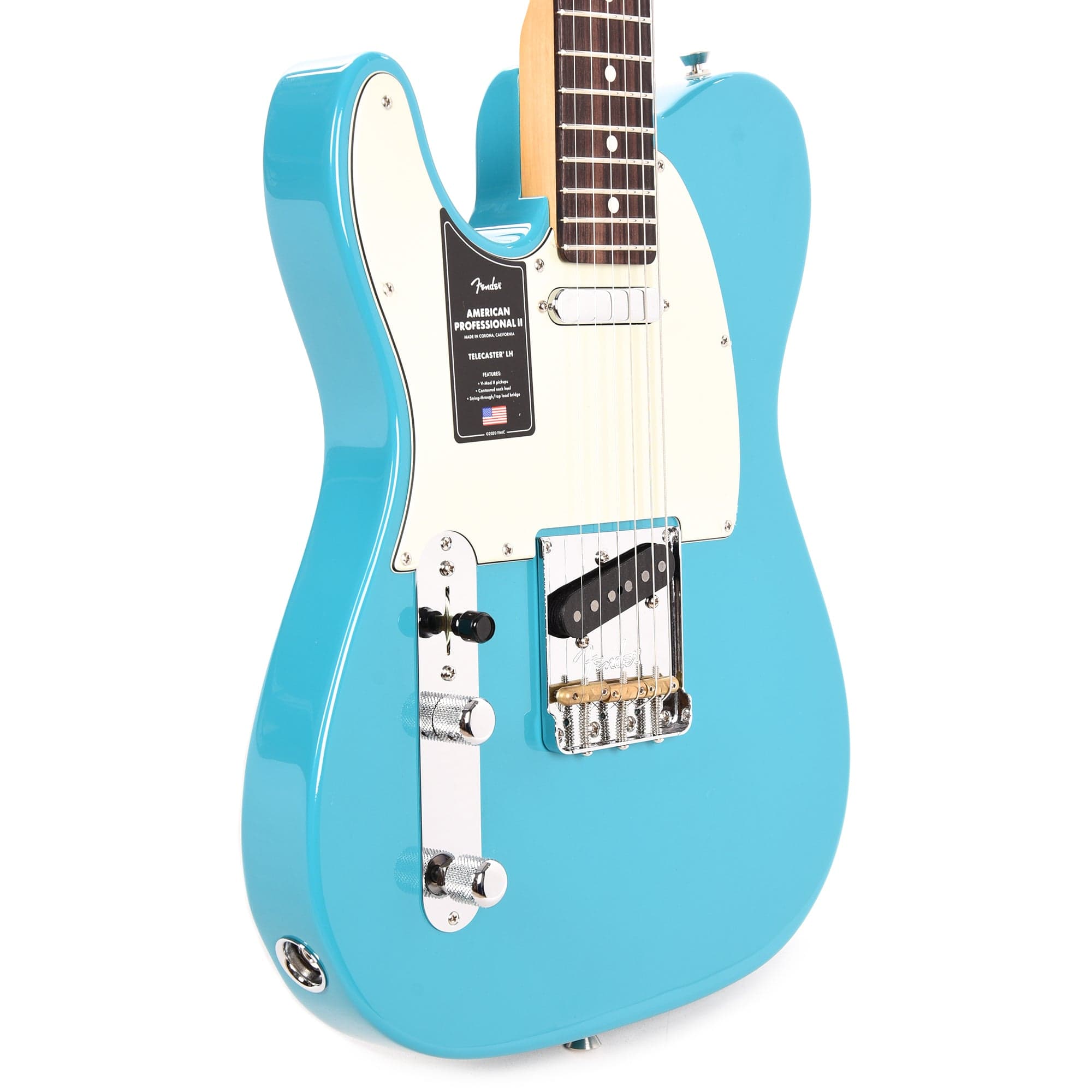 Fender American Professional II Telecaster Miami Blue LEFTY Electric Guitars / Left-Handed