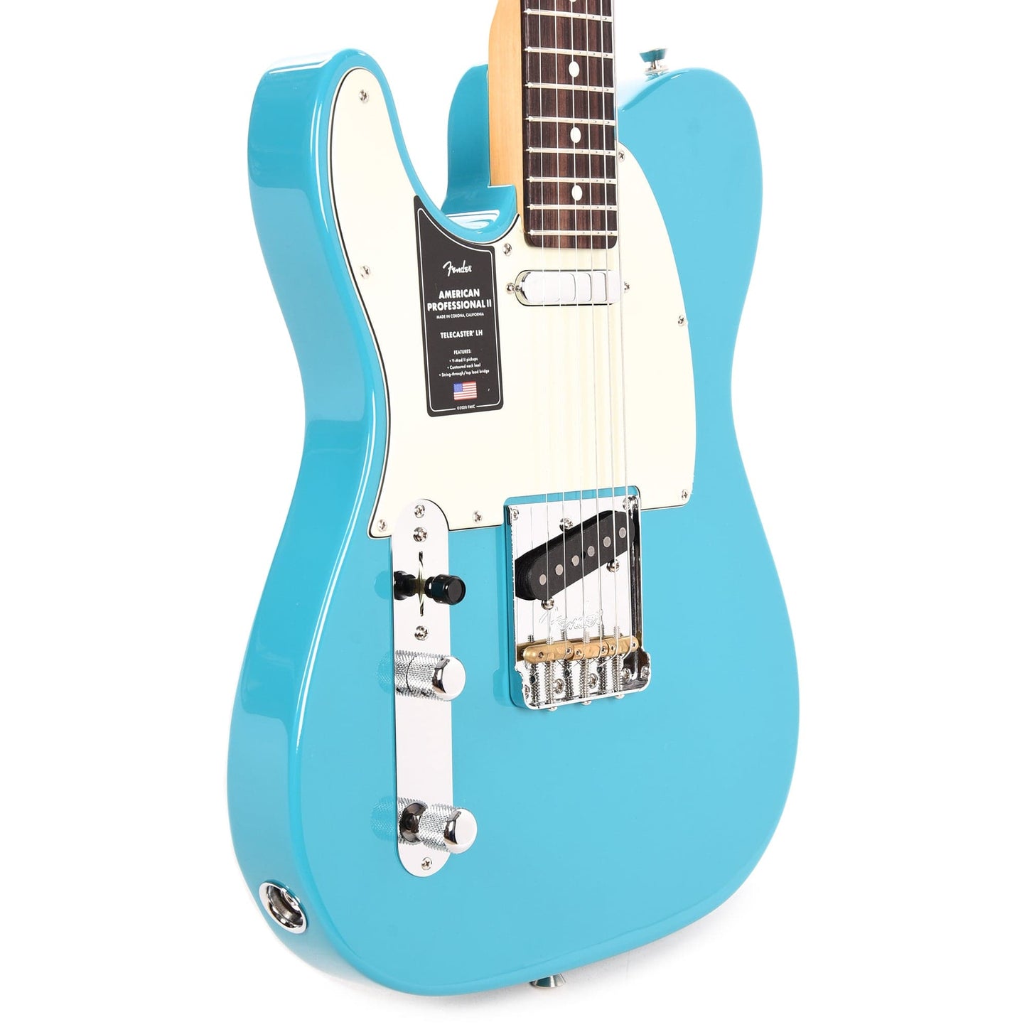 Fender American Professional II Telecaster Miami Blue LEFTY Electric Guitars / Left-Handed