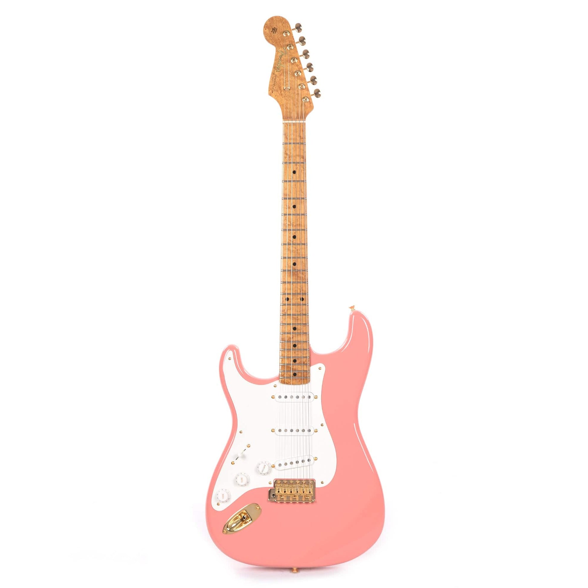 Fender Custom Shop 1955 Stratocaster "Chicago Special" LEFTY NOS Super Faded Tahitian Coral w/3A Roasted Birdseye Neck & Gold Hardware Electric Guitars / Left-Handed