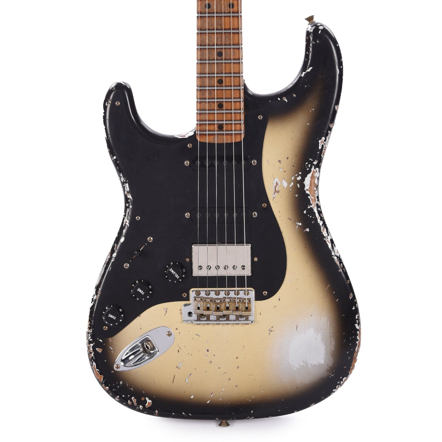Fender Custom Shop 1957 Stratocaster Roasted Ash HSS "Chicago Special" LEFTY Heavy Relic Super Aged Silverburst w/Roasted Neck Electric Guitars / Left-Handed