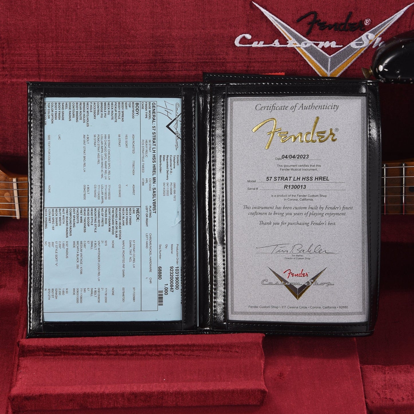 Fender Custom Shop 1957 Stratocaster Roasted Ash HSS "Chicago Special" LEFTY Heavy Relic Super Aged Silverburst w/Roasted Neck Electric Guitars / Left-Handed