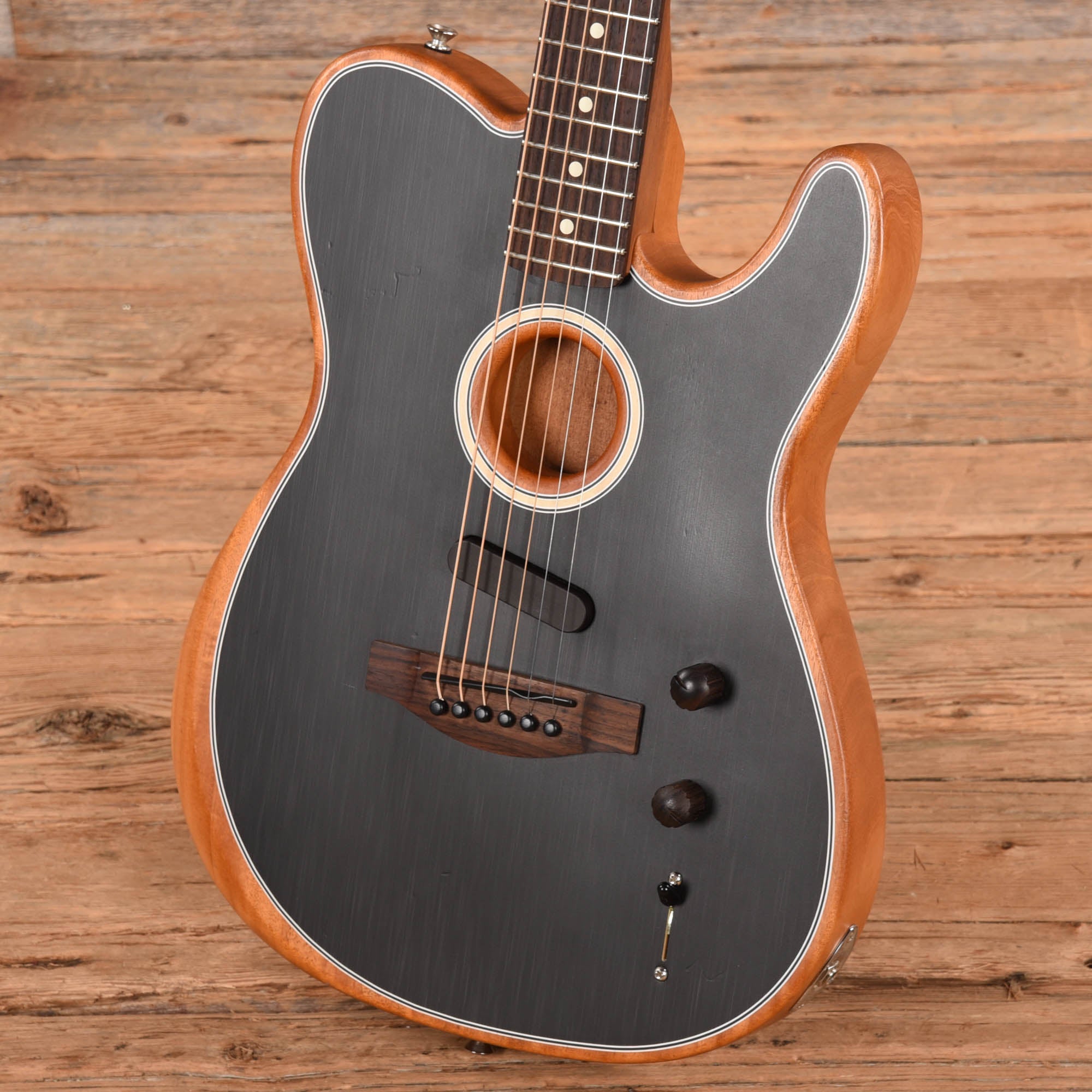 Fender Acoustasonic Player Telecaster Black 2022 Electric Guitars / Semi-Hollow