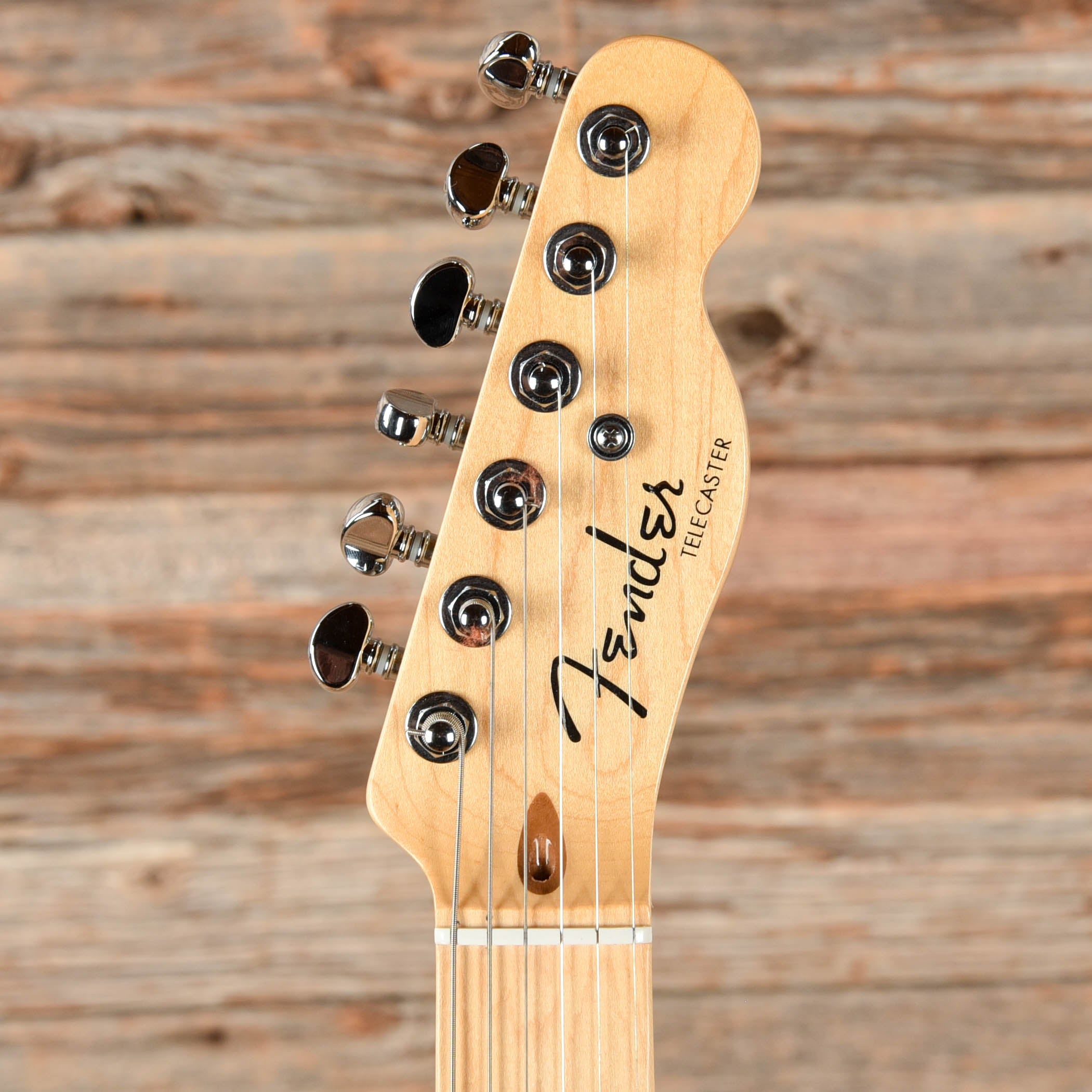 Fender American Deluxe Telecaster Thinline White 2015 Electric Guitars / Semi-Hollow