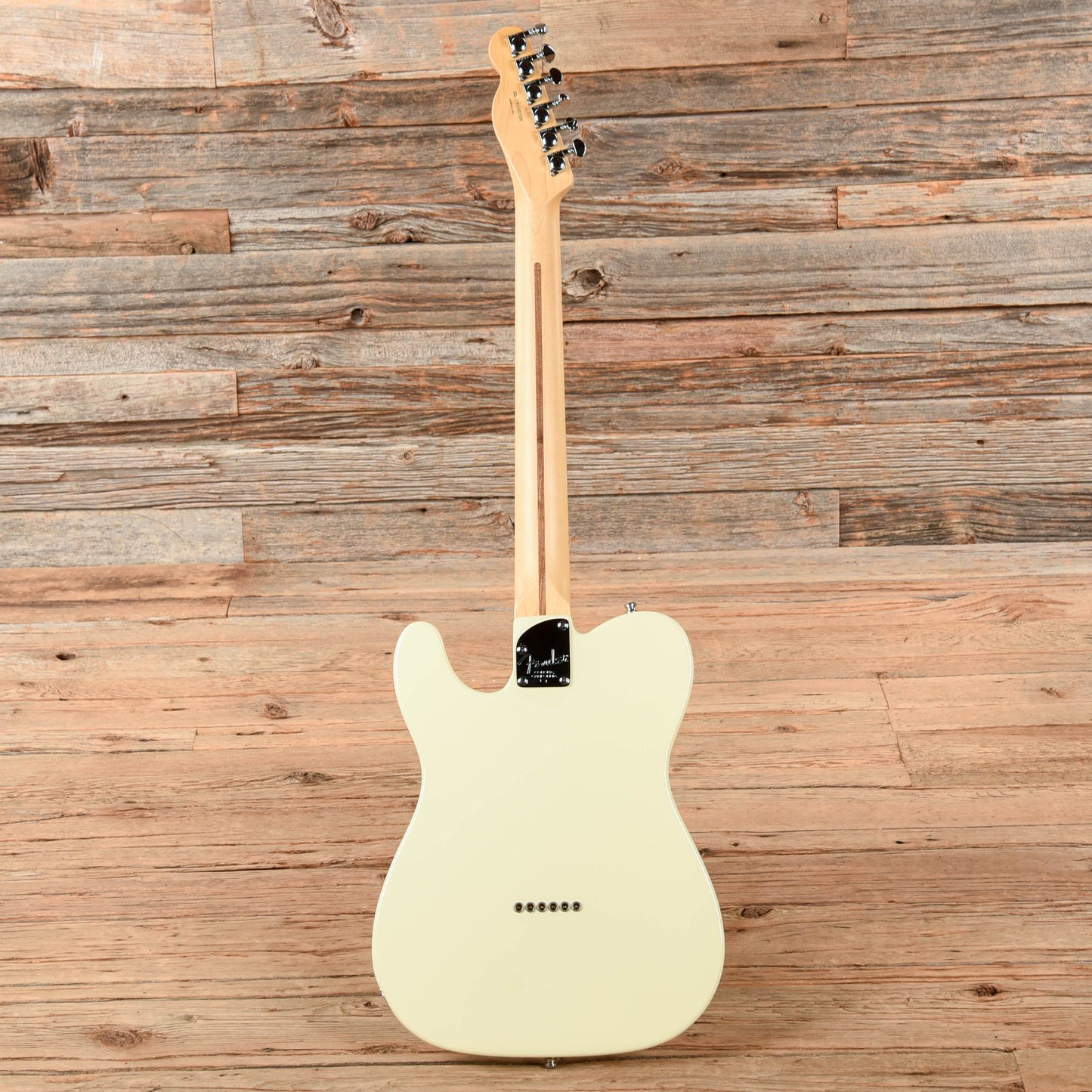 Fender American Deluxe Telecaster Thinline White 2015 Electric Guitars / Semi-Hollow