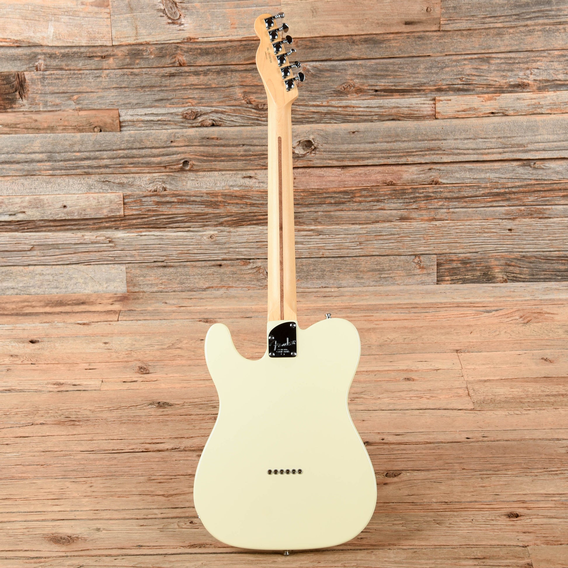 Fender American Deluxe Telecaster Thinline White 2015 Electric Guitars / Semi-Hollow