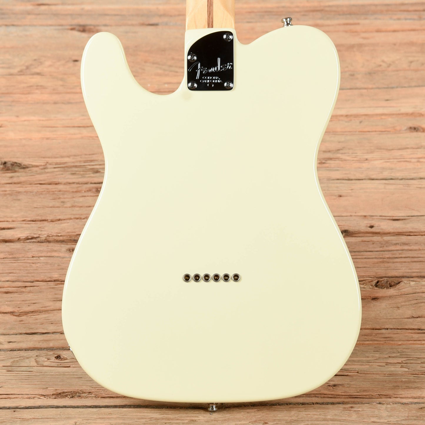 Fender American Deluxe Telecaster Thinline White 2015 Electric Guitars / Semi-Hollow