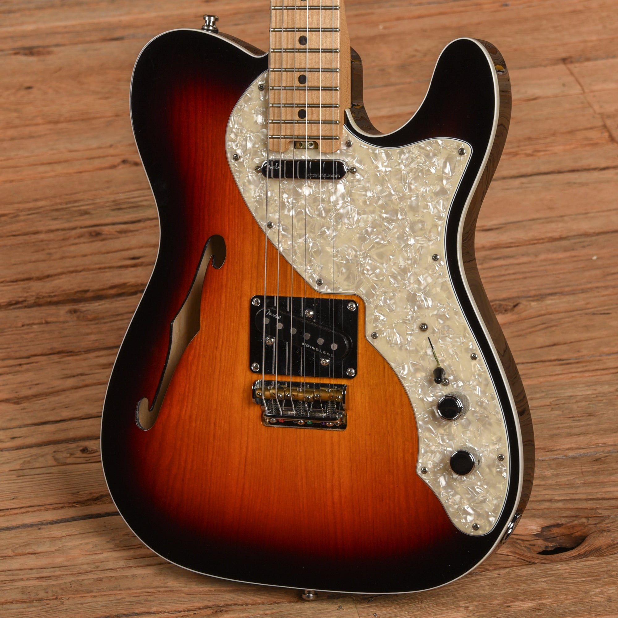 Fender American Elite Telecaster Thinline Sunburst 2016 Electric Guitars / Semi-Hollow