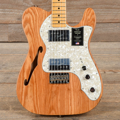 Fender American Vintage II 1972 Telecaster Thinline Aged Natural Electric Guitars / Semi-Hollow
