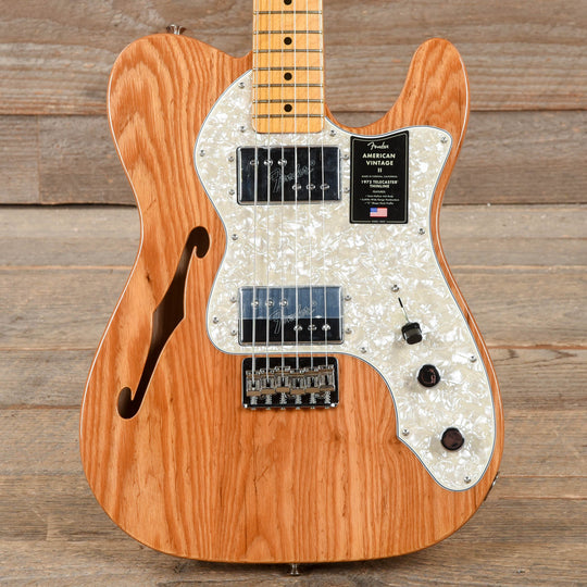 Fender American Vintage II 1972 Telecaster Thinline Aged Natural Electric Guitars / Semi-Hollow