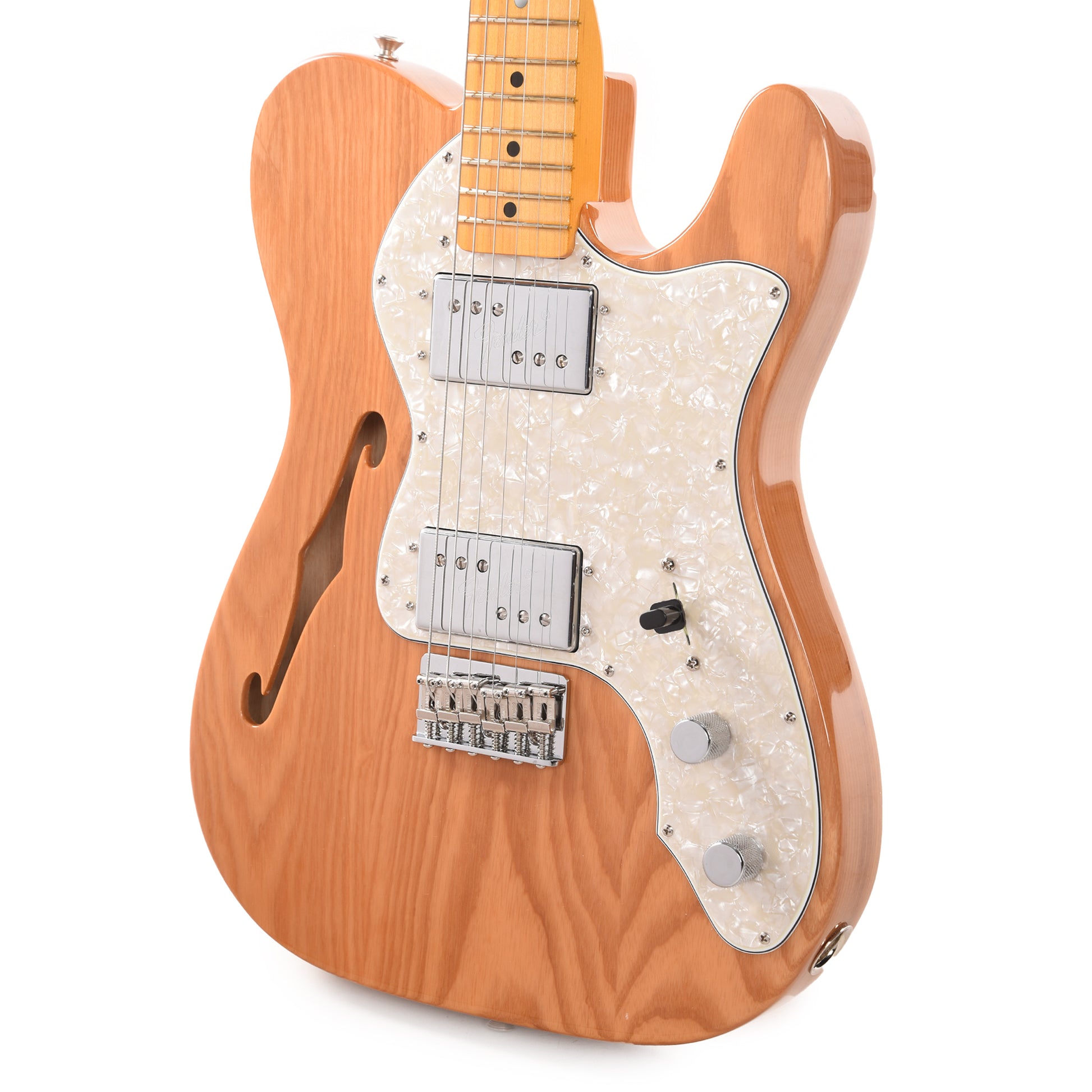 Fender American Vintage II 1972 Telecaster Thinline Aged Natural Electric Guitars / Semi-Hollow