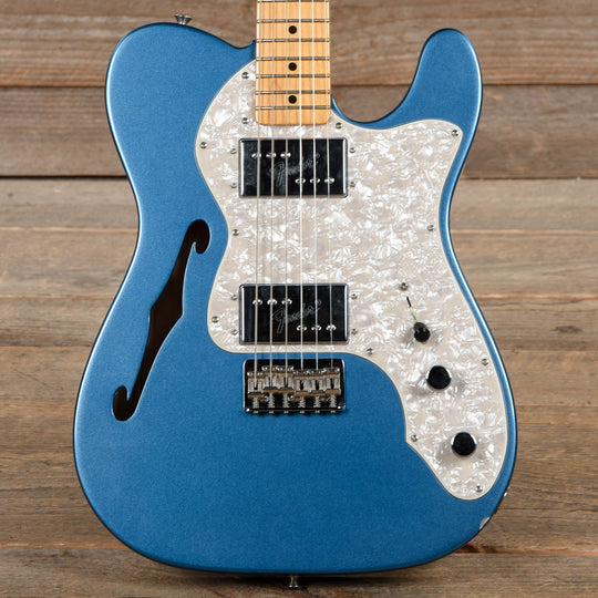 Fender American Vintage II 1972 Telecaster Thinline Lake Placid Blue Electric Guitars / Semi-Hollow