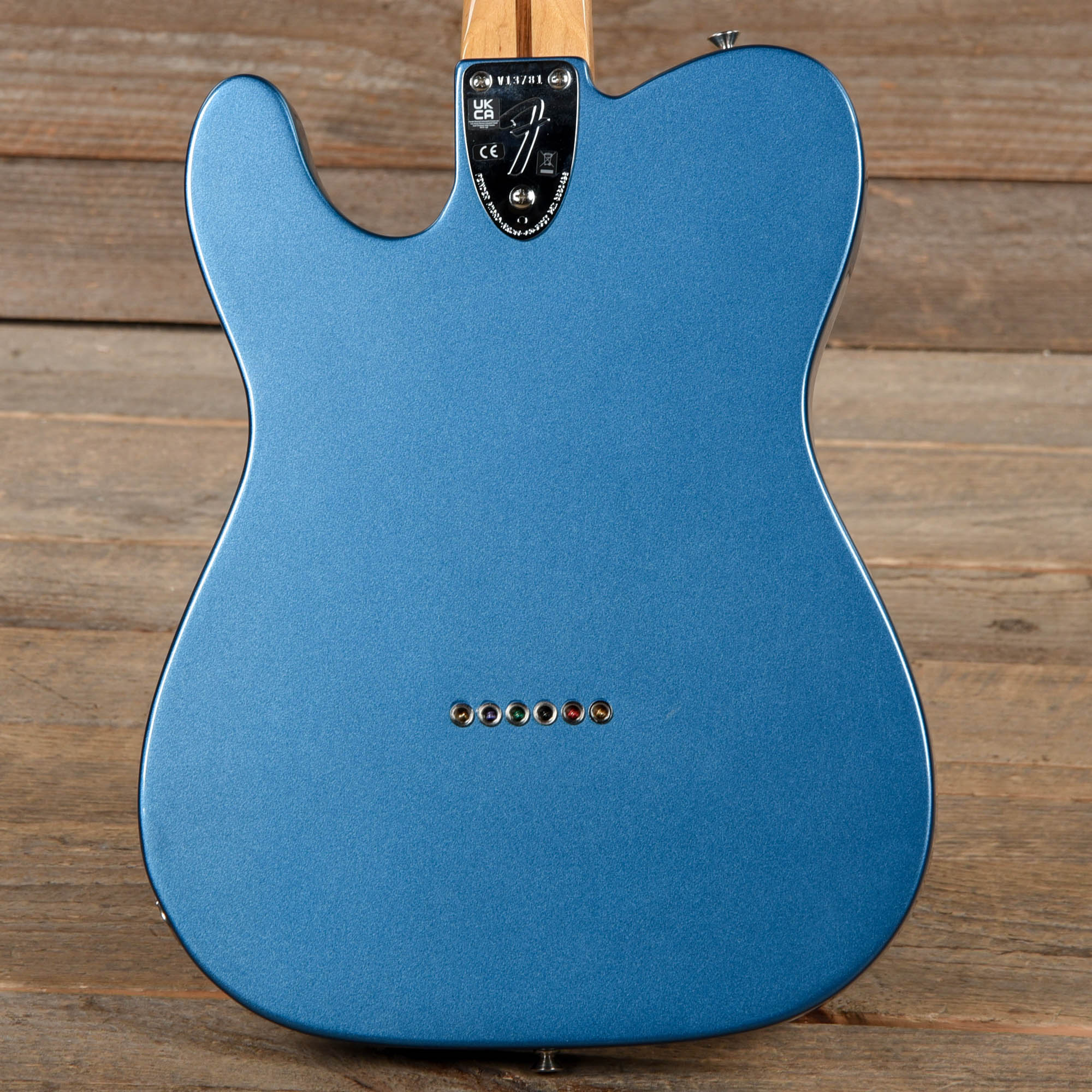Fender American Vintage II 1972 Telecaster Thinline Lake Placid Blue Electric Guitars / Semi-Hollow