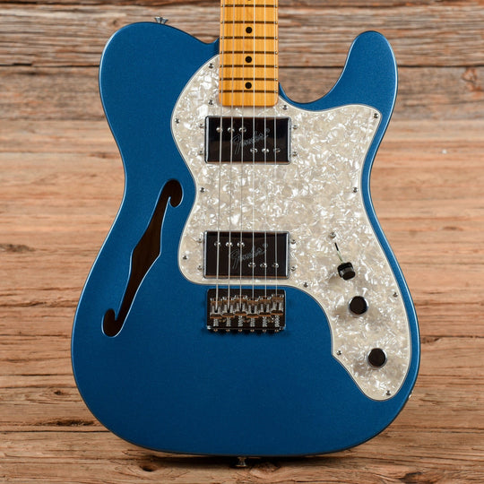 Fender American Vintage II '72 Telecaster Thinline Lake Placid Blue Electric Guitars / Semi-Hollow
