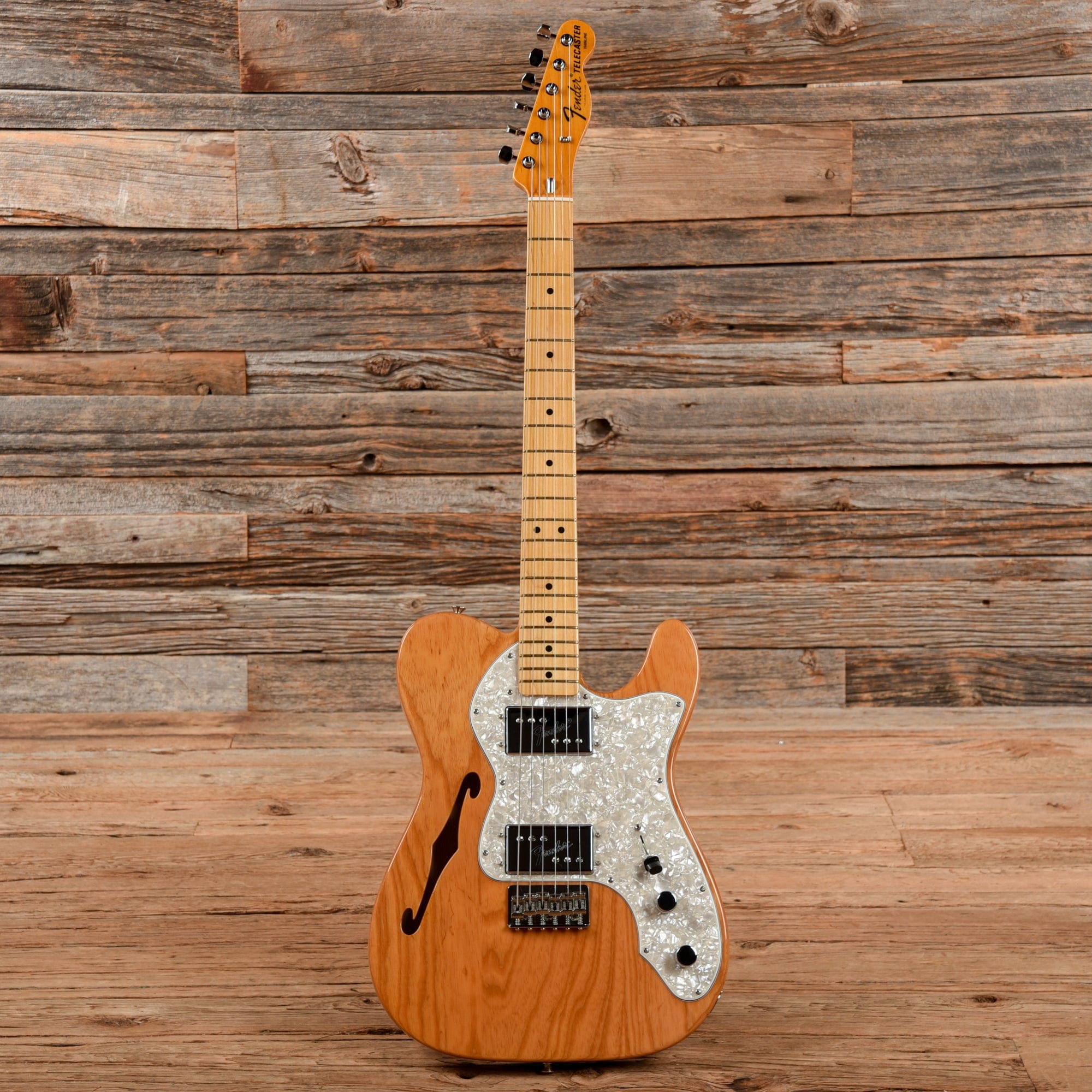Fender American Vintage II 72 Telecaster Thinline Natural Natural Electric Guitars / Semi-Hollow