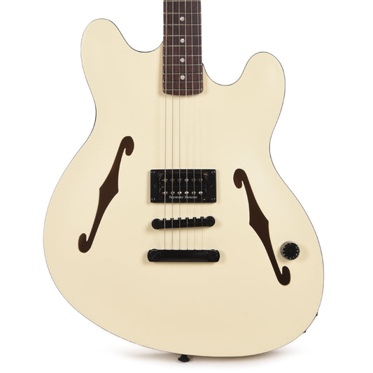 Fender Artist Tom DeLonge Starcaster Satin Olympic White Electric Guitars / Semi-Hollow