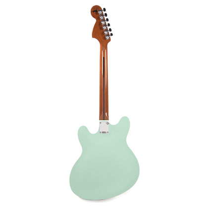 Fender Artist Tom DeLonge Starcaster Satin Surf Green Electric Guitars / Semi-Hollow