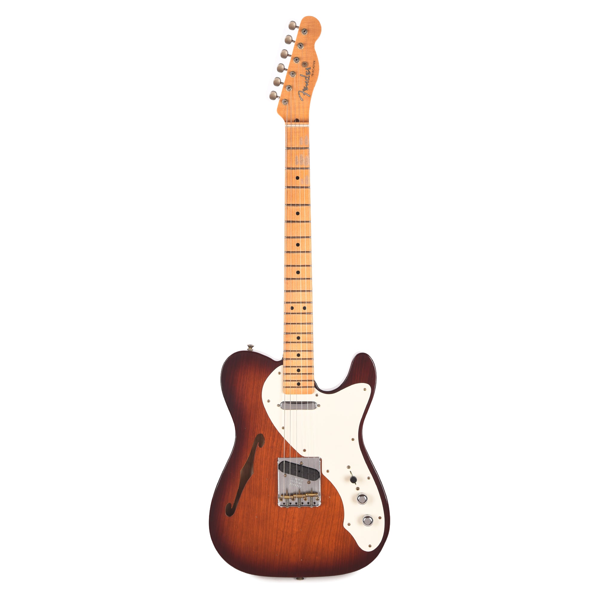 Fender Custom Shop 1950s Telecaster Thinline Journeyman Relic Aged Violin Burst Electric Guitars / Semi-Hollow