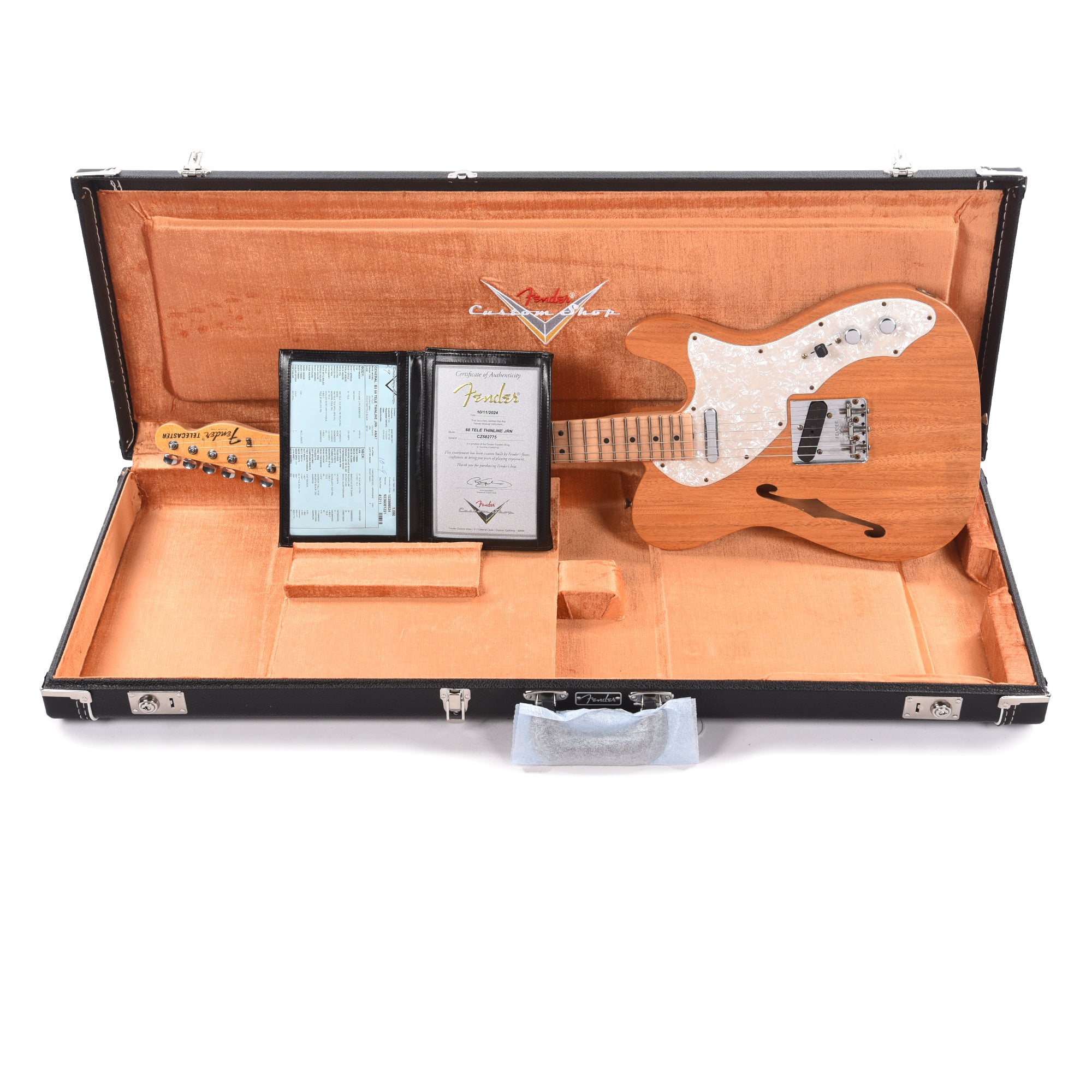 Fender Custom Shop '68 Telecaster Thinline Journeyman Relic Aged Natural Mahogany Electric Guitars / Semi-Hollow