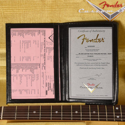 Fender Custom Shop American Custom Telecaster Thinline NOS Aged Natural Electric Guitars / Semi-Hollow
