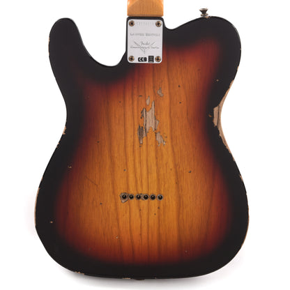 Fender Custom Shop Limited Edition 1964 "Bobbed" Telecaster Thinline Relic 3-Color Sunburst Electric Guitars / Semi-Hollow