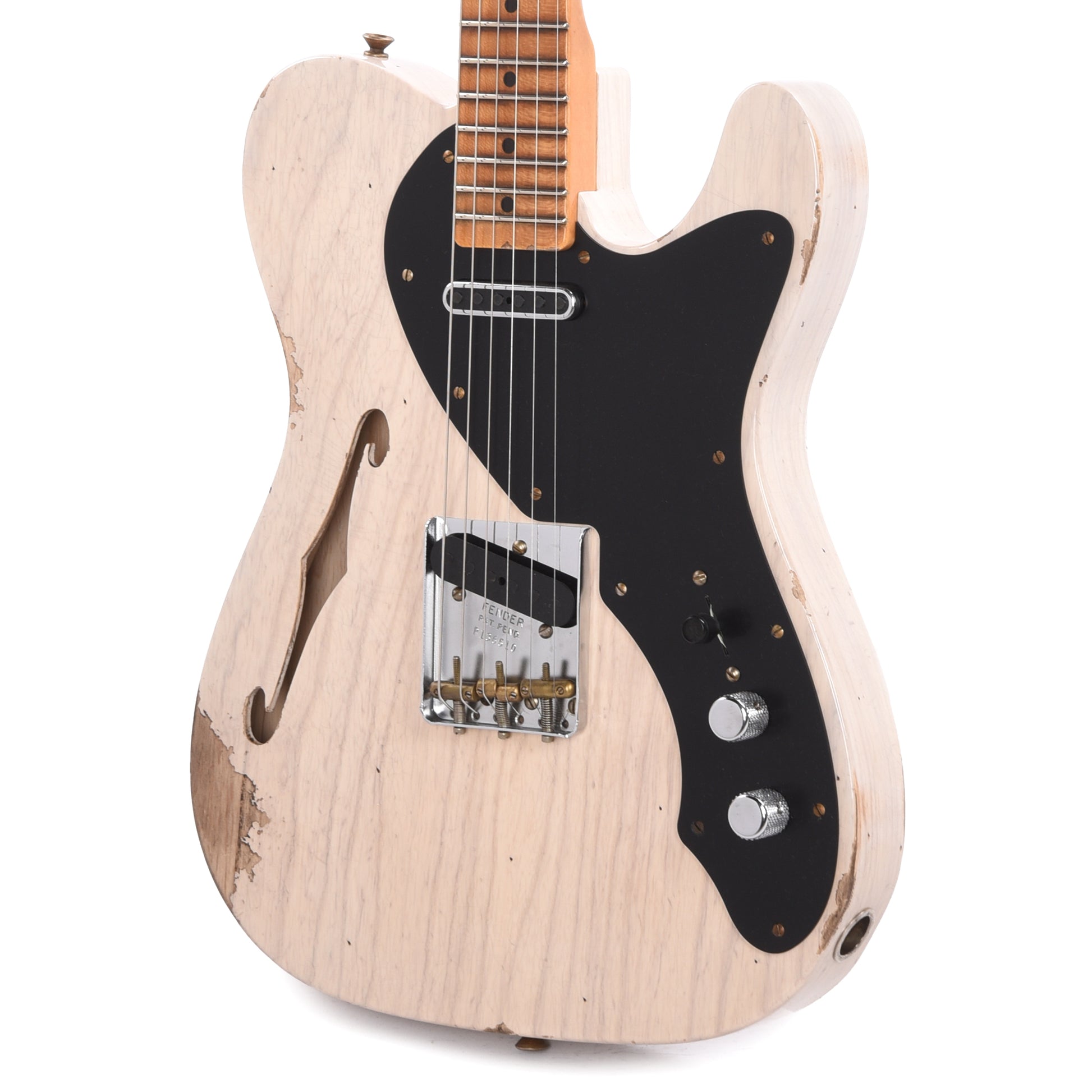 Fender Custom Shop LTD Nocaster Thinline Relic Aged White Blonde Electric Guitars / Semi-Hollow