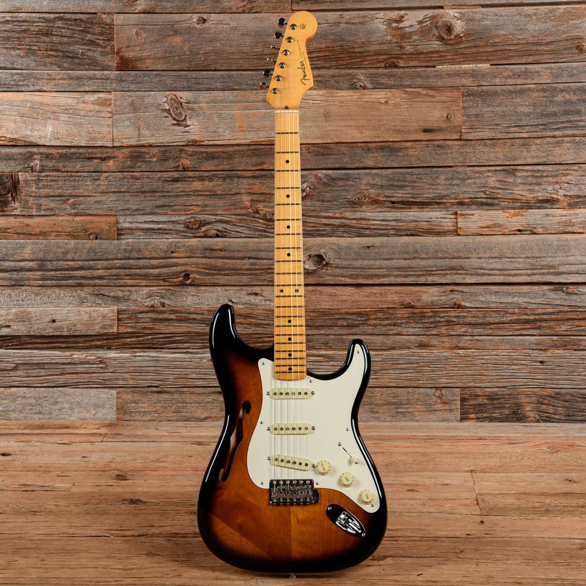 Fender Eric Johnson Thinline Stratocaster Sunburst 2018 Electric Guitars / Semi-Hollow