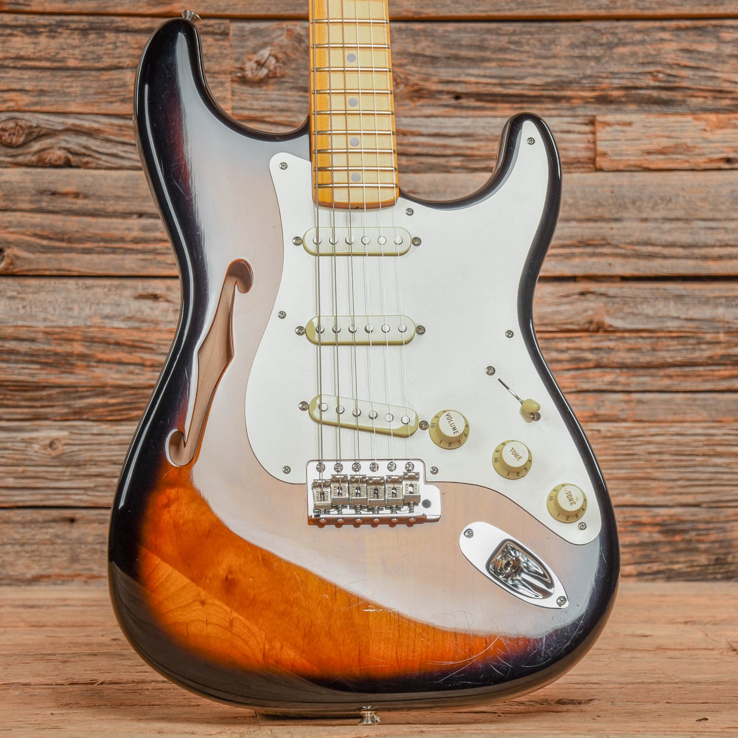 Fender Eric Johnson Thinline Stratocaster Sunburst 2018 Electric Guitars / Semi-Hollow