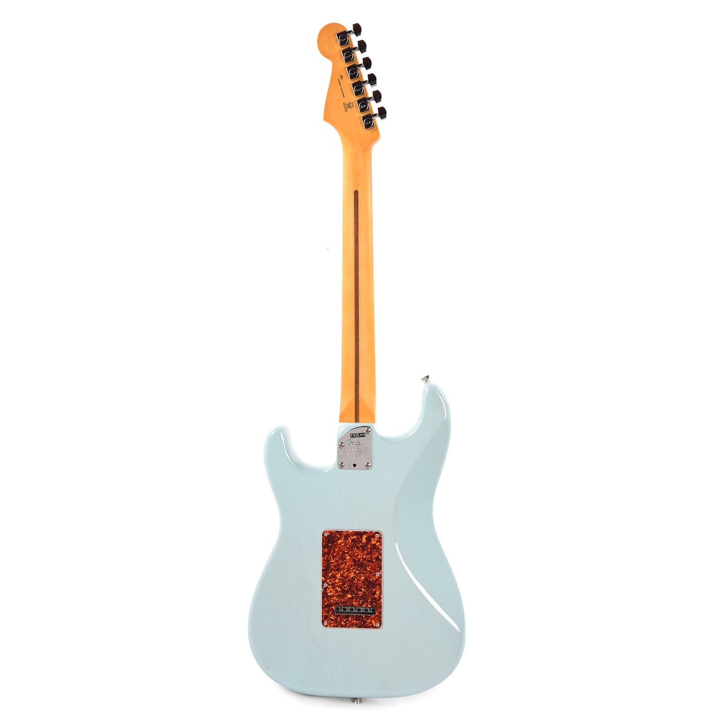 Fender Limited Edition American Professional II Stratocaster Thinline Transparent Daphne Blue Electric Guitars / Semi-Hollow