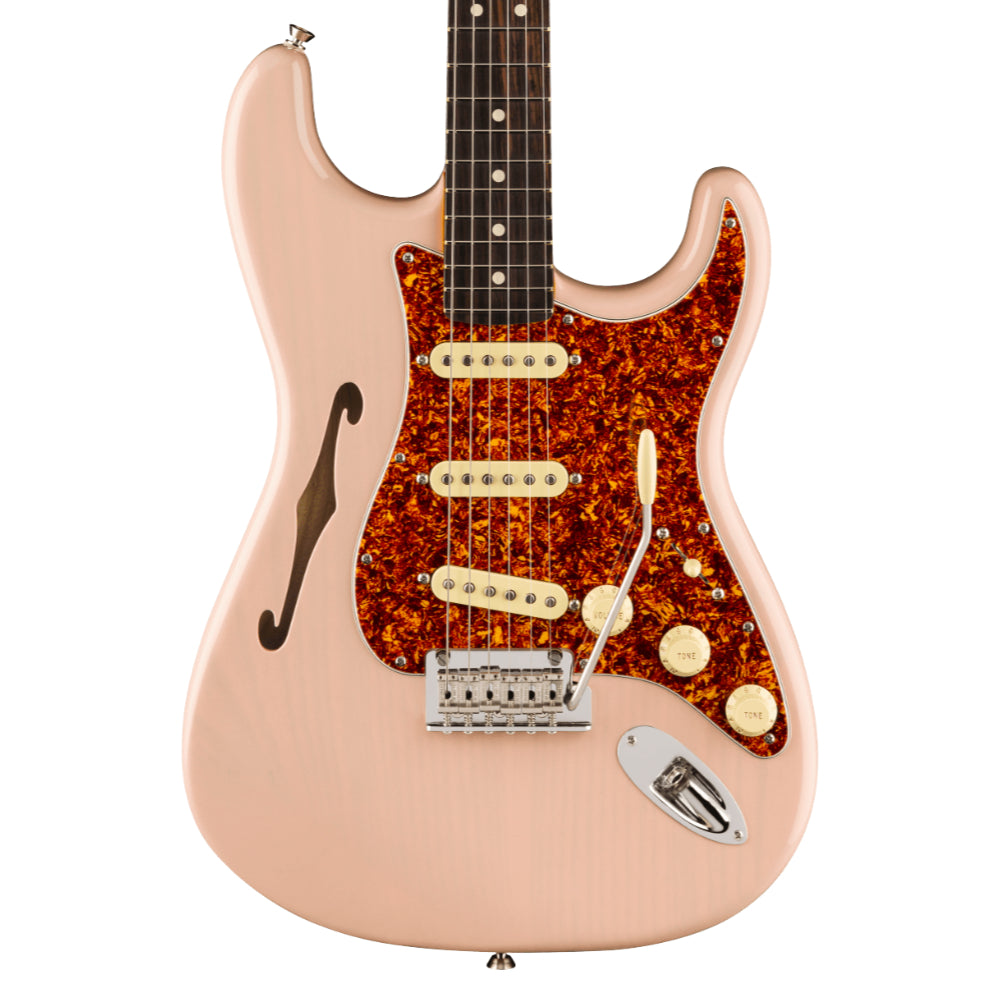 Fender Limited Edition American Professional II Stratocaster Thinline Transparent Shell Pink Electric Guitars / Semi-Hollow