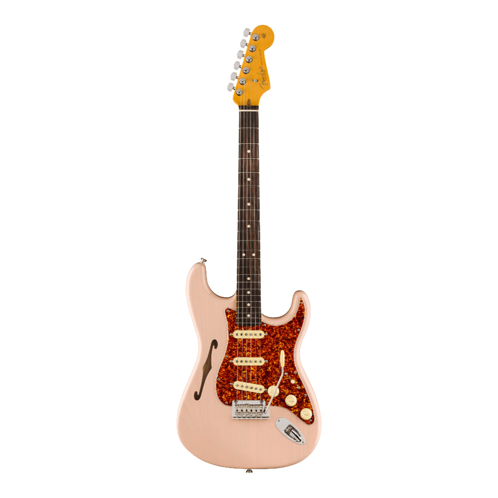 Fender Limited Edition American Professional II Stratocaster Thinline Transparent Shell Pink Electric Guitars / Semi-Hollow