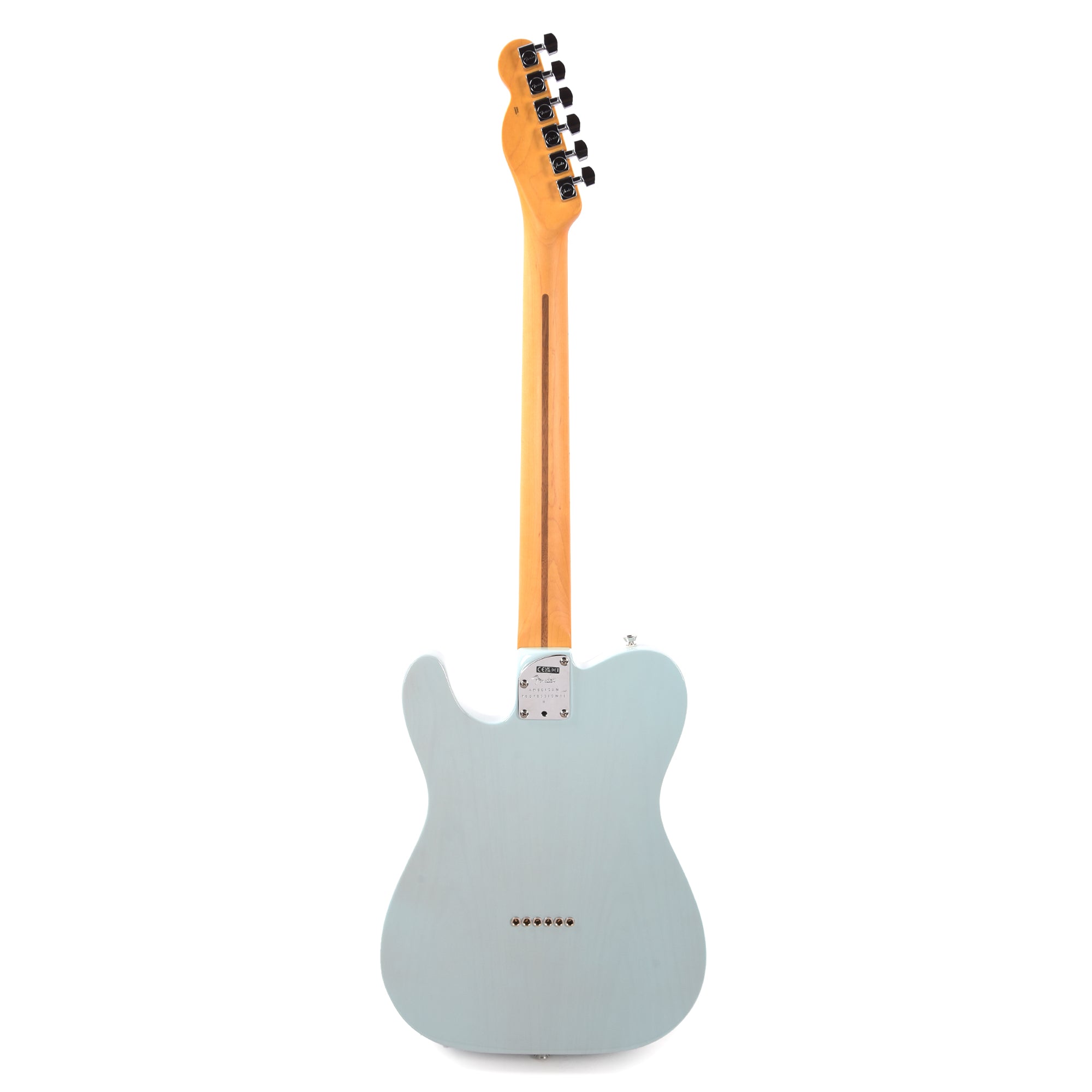 Fender Limited Edition American Professional II Telecaster Thinline Transparent Daphne Blue Electric Guitars / Semi-Hollow