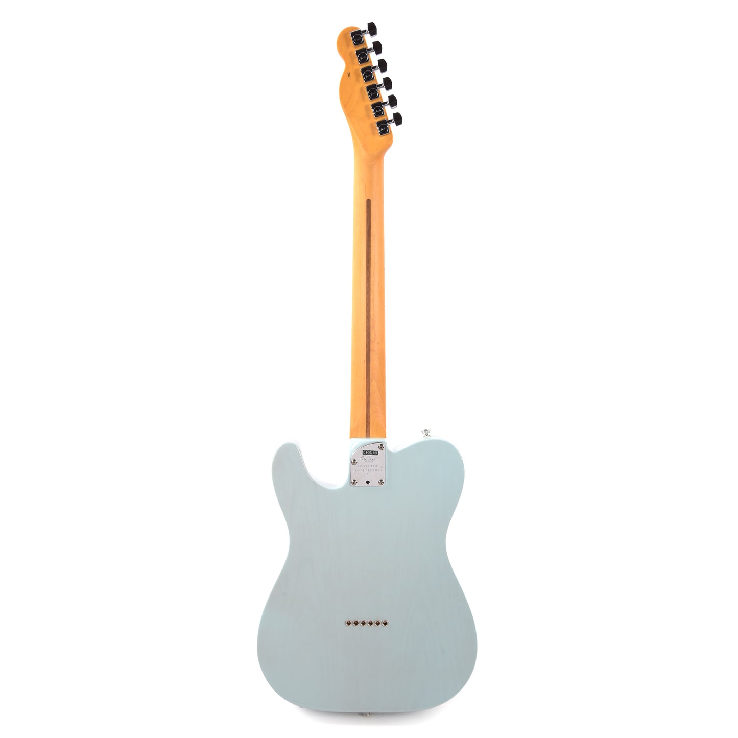 Fender Limited Edition American Professional II Telecaster Thinline Transparent Daphne Blue Electric Guitars / Semi-Hollow