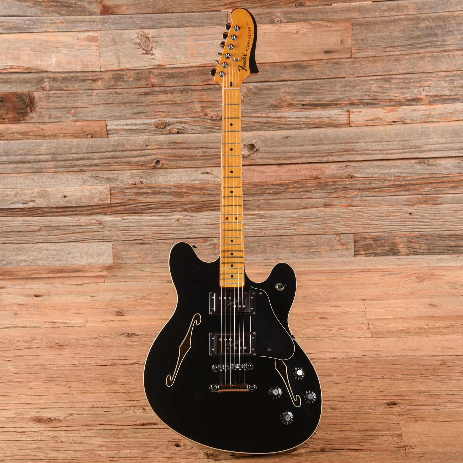 Fender Modern Player Starcaster Black 2013 Electric Guitars / Semi-Hollow