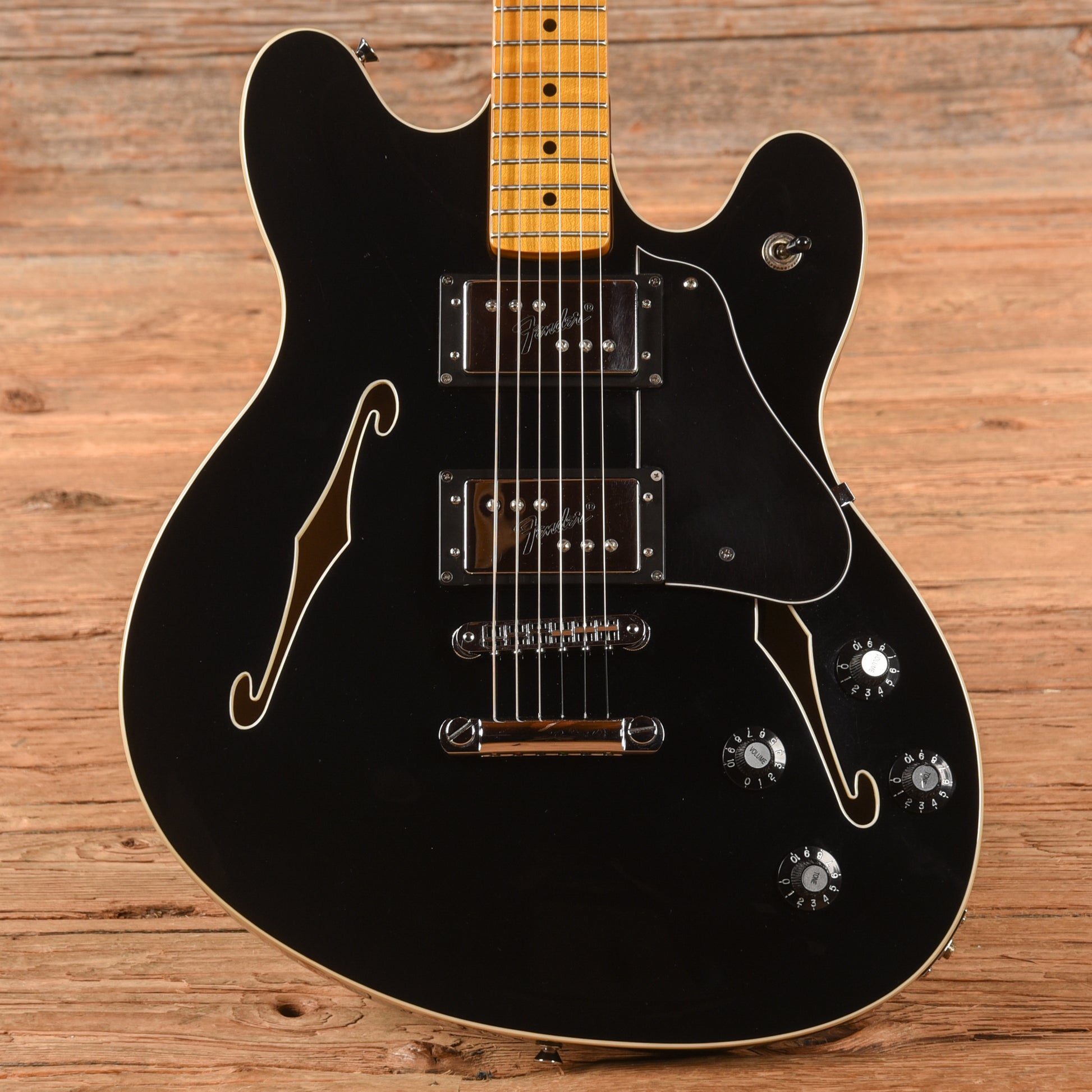 Fender Modern Player Starcaster Black 2013 Electric Guitars / Semi-Hollow