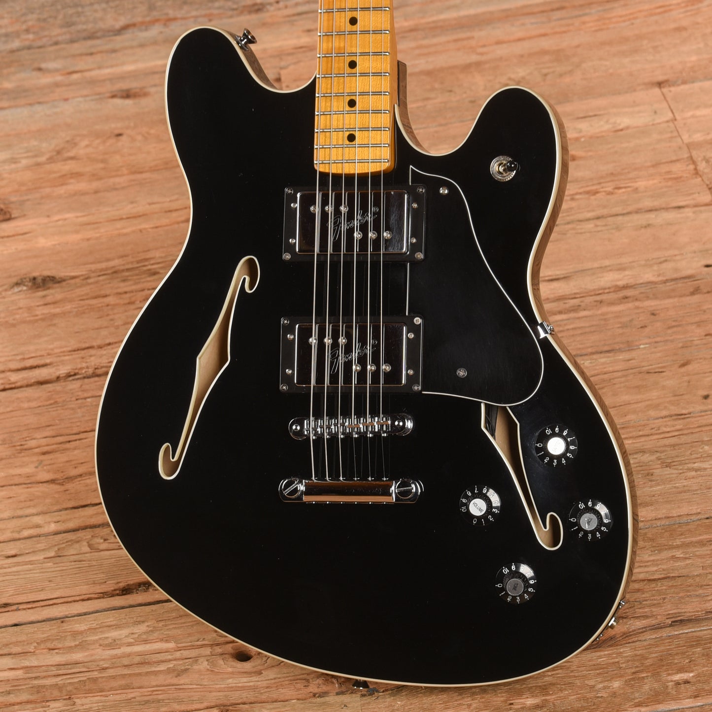Fender Modern Player Starcaster Black 2013 Electric Guitars / Semi-Hollow