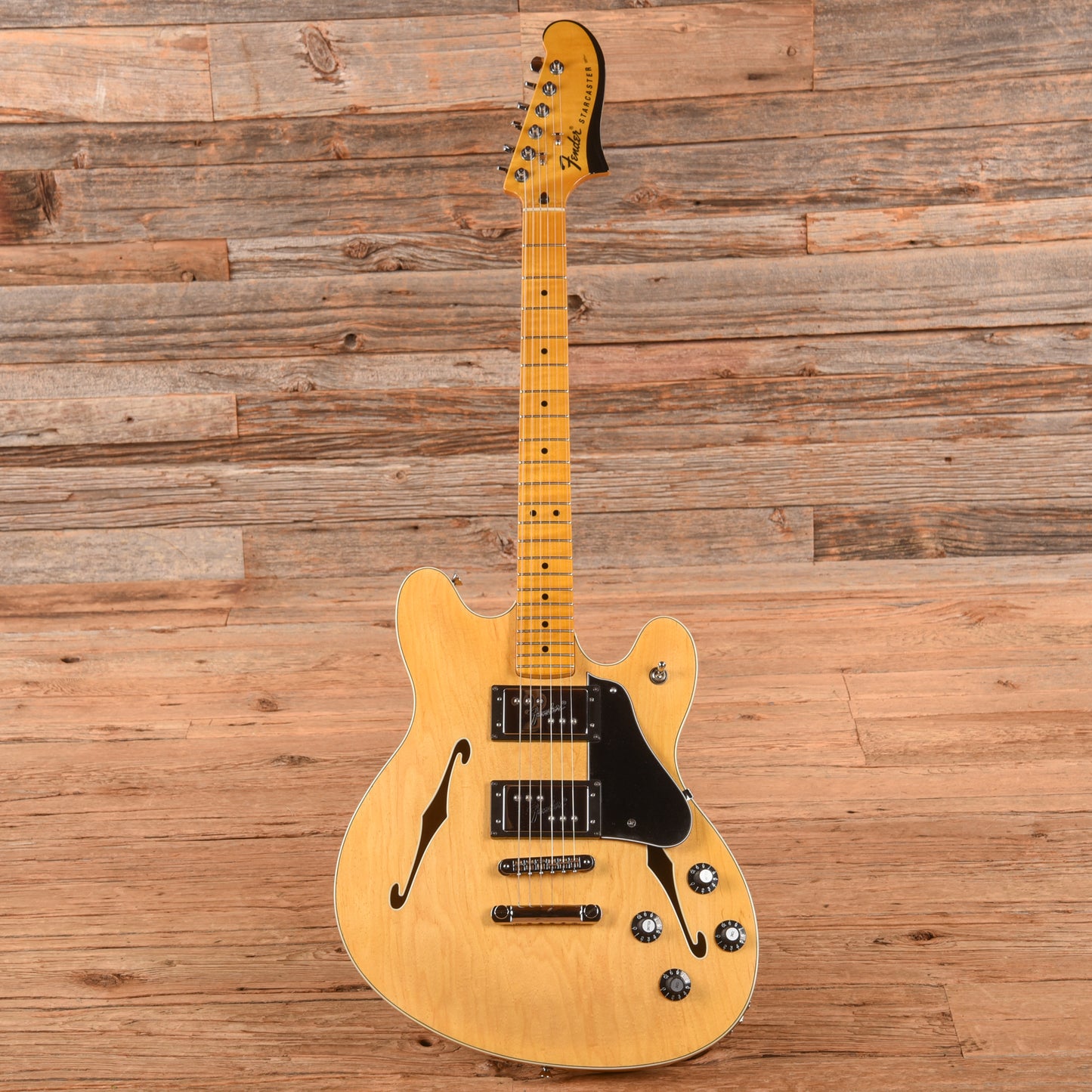 Fender Modern Player Starcaster Natural 2015 Electric Guitars / Semi-Hollow