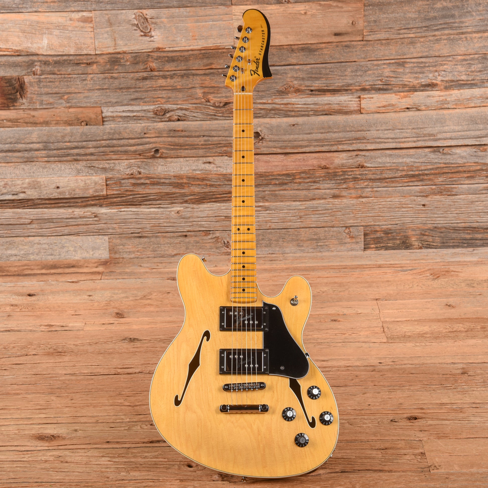 Fender Modern Player Starcaster Natural 2015 Electric Guitars / Semi-Hollow